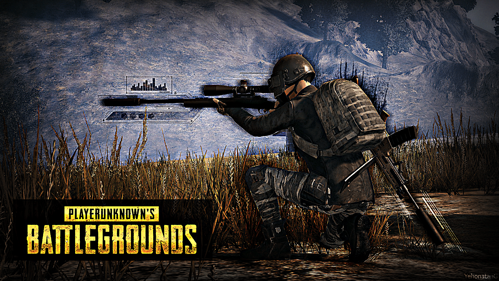 Soldato PUBG con fucile, 1920x1080 1080p, Laptop