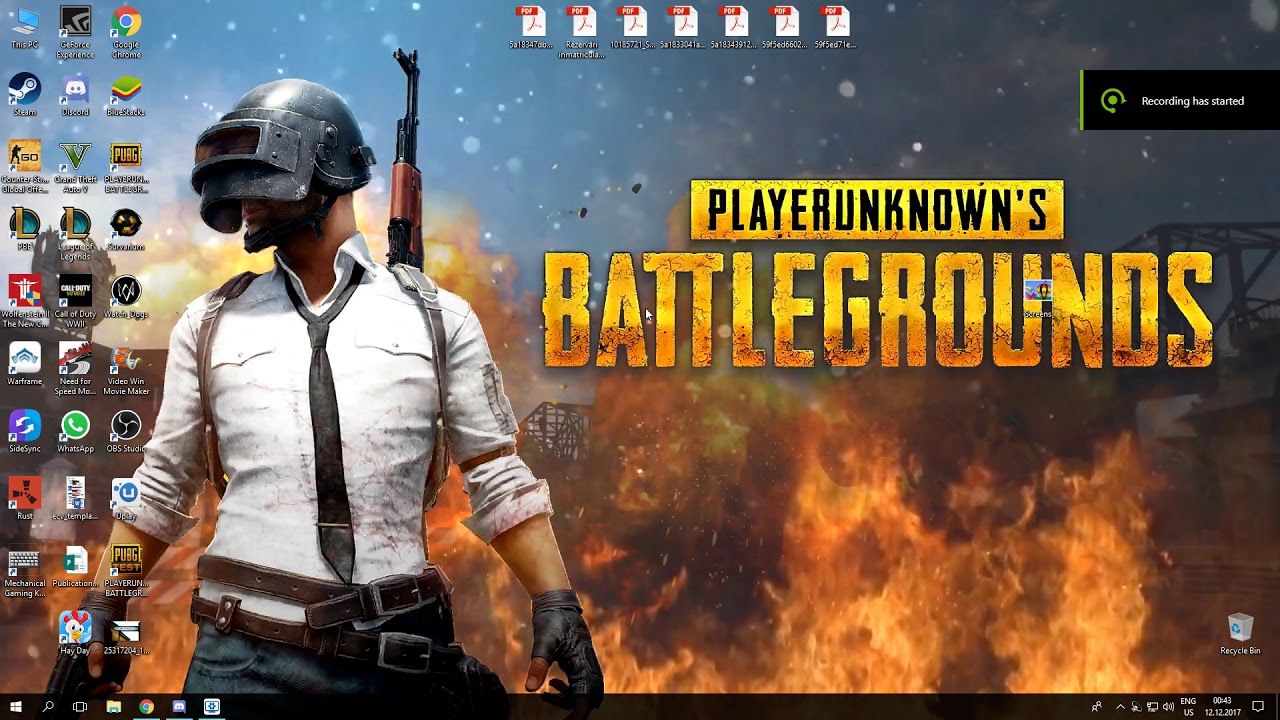 Personaggio PUBG nell'erba, 1920x1080 Full HD, Laptop