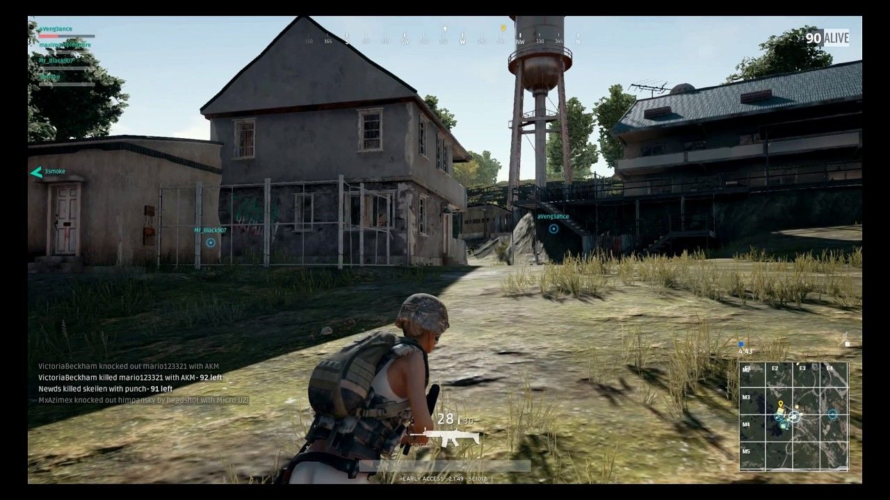 PUBG personaggio con casco e fucile, 1280x720 HD, Desktop