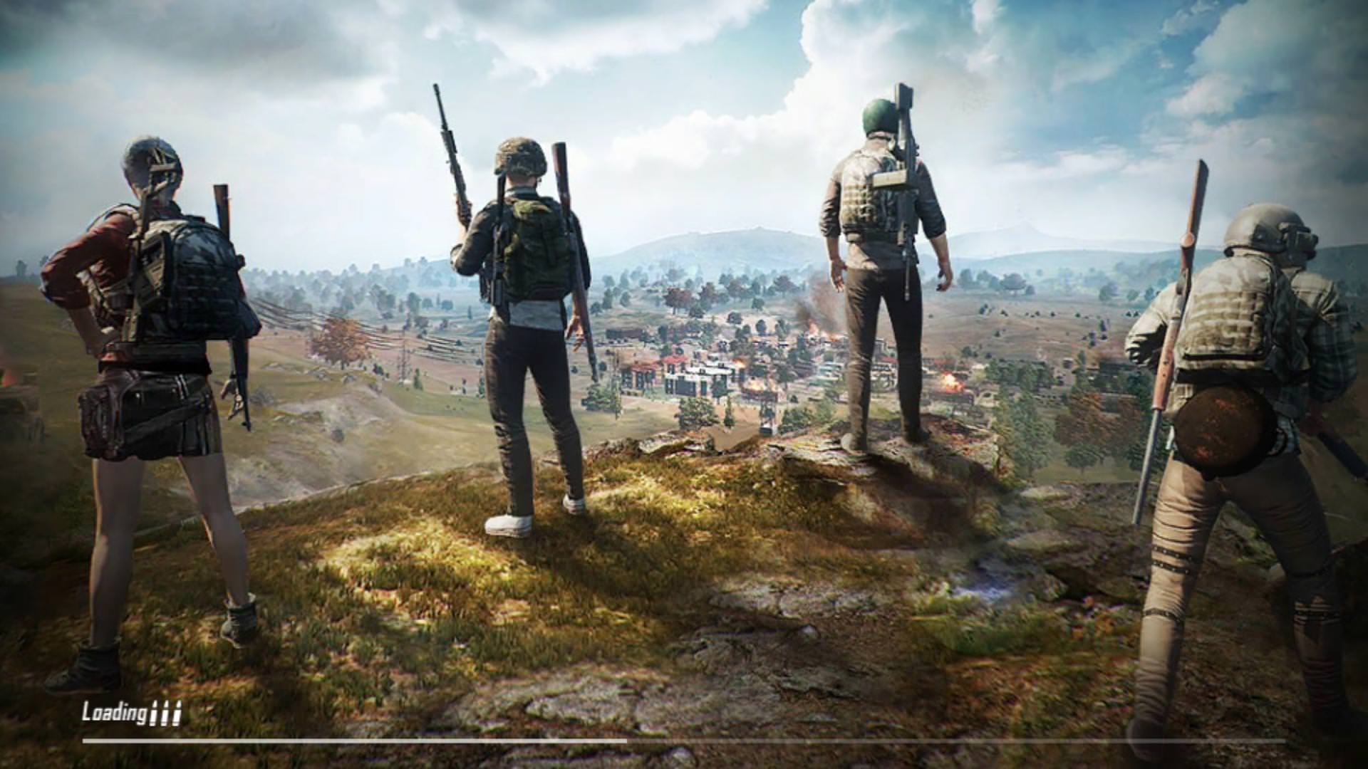 Personaggi PUBG su collina, 1920x1080 Full HD, PC