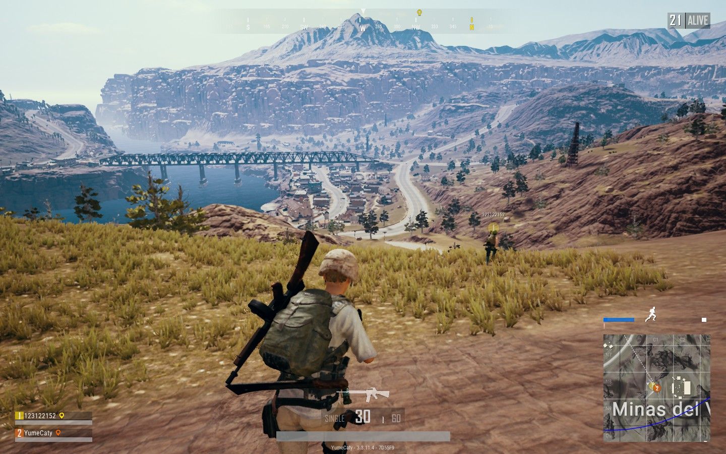 Personaggio PUBG in paesaggio deserto, 1440x900 HD, MacBook Air