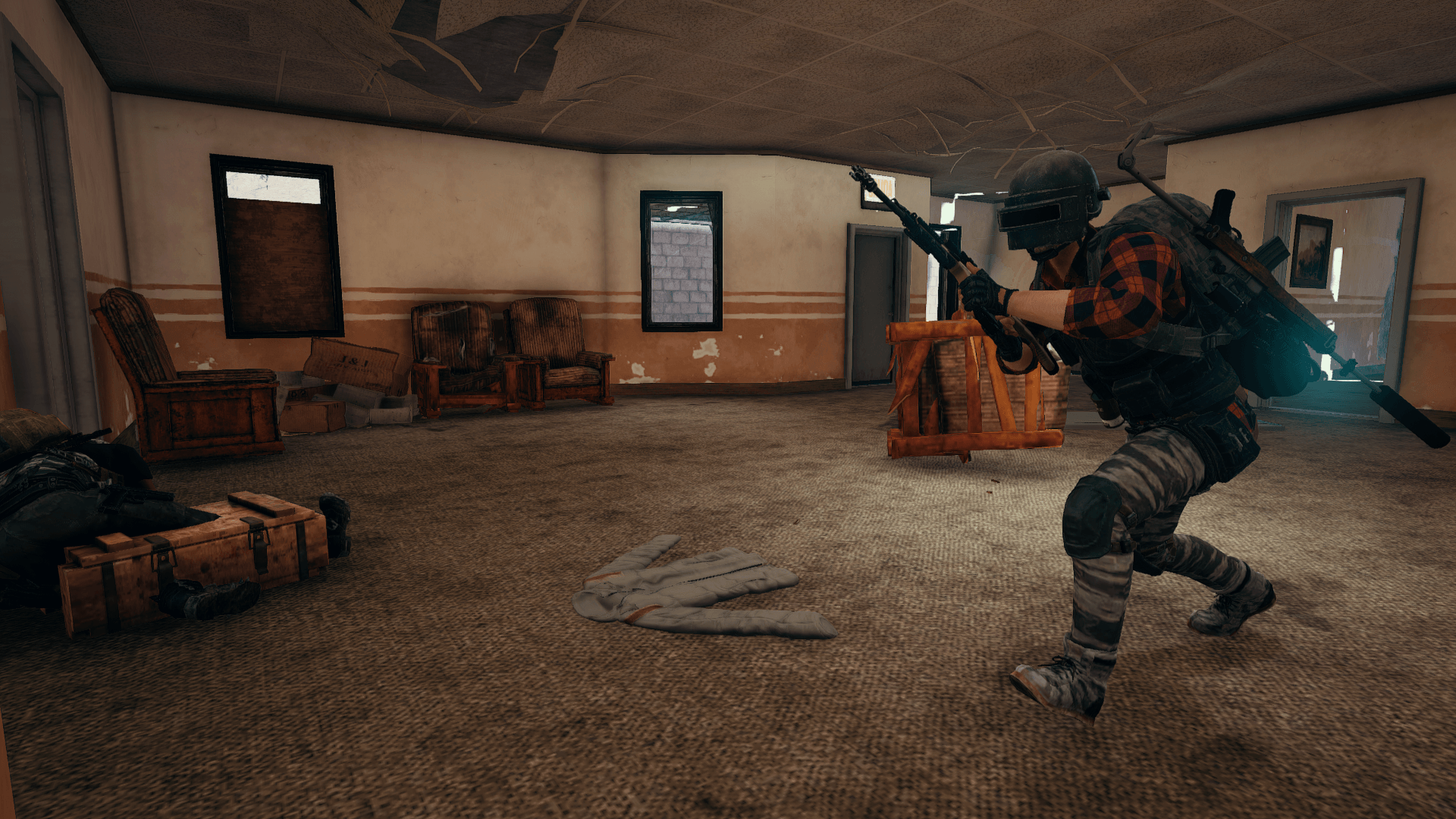 Cecchino PUBG in edificio, 1920x1080 Full HD 1080p, Laptop