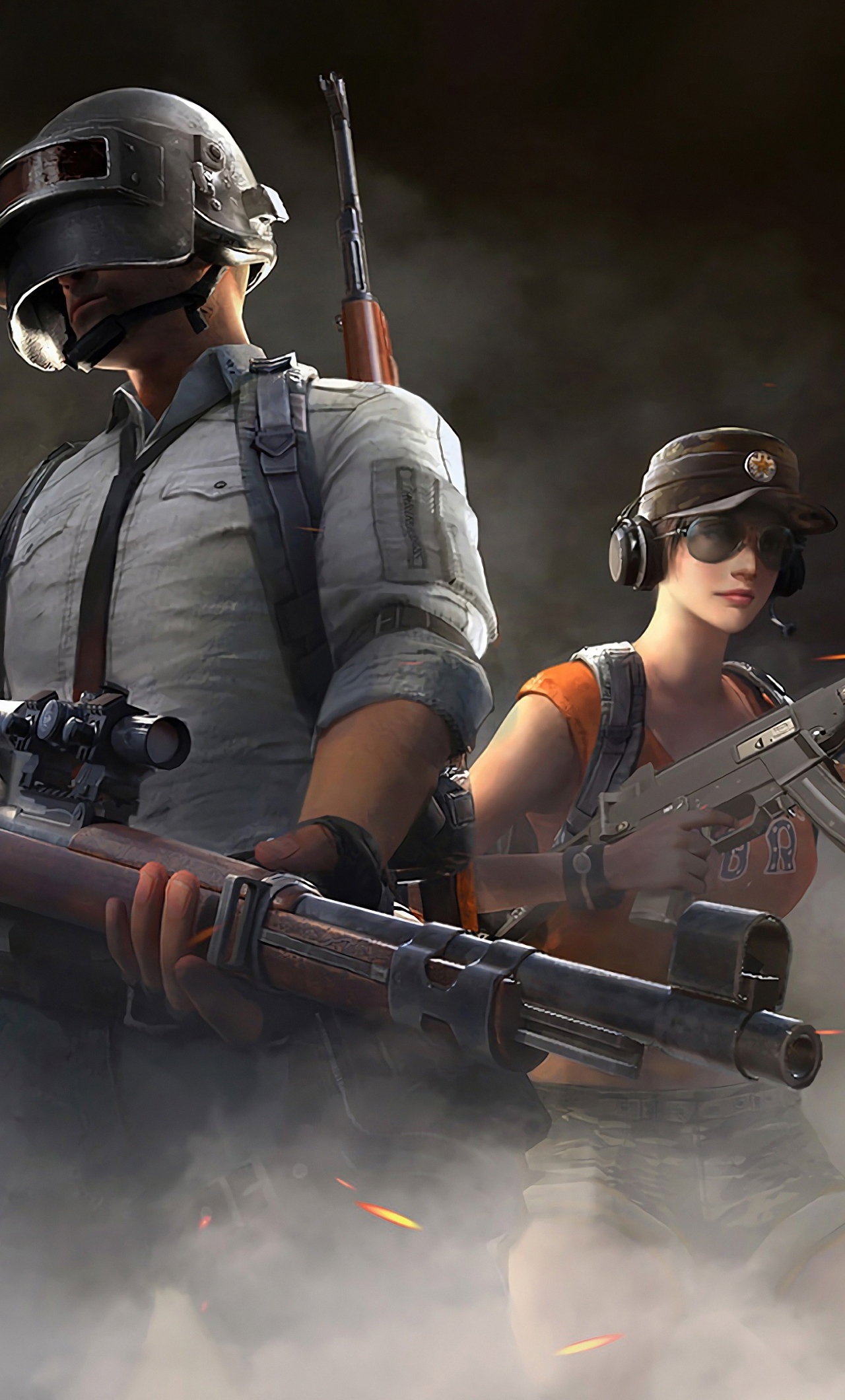Personaggi PUBG con armi, 1280x2120 Full HD Verticale, Google Pixel
