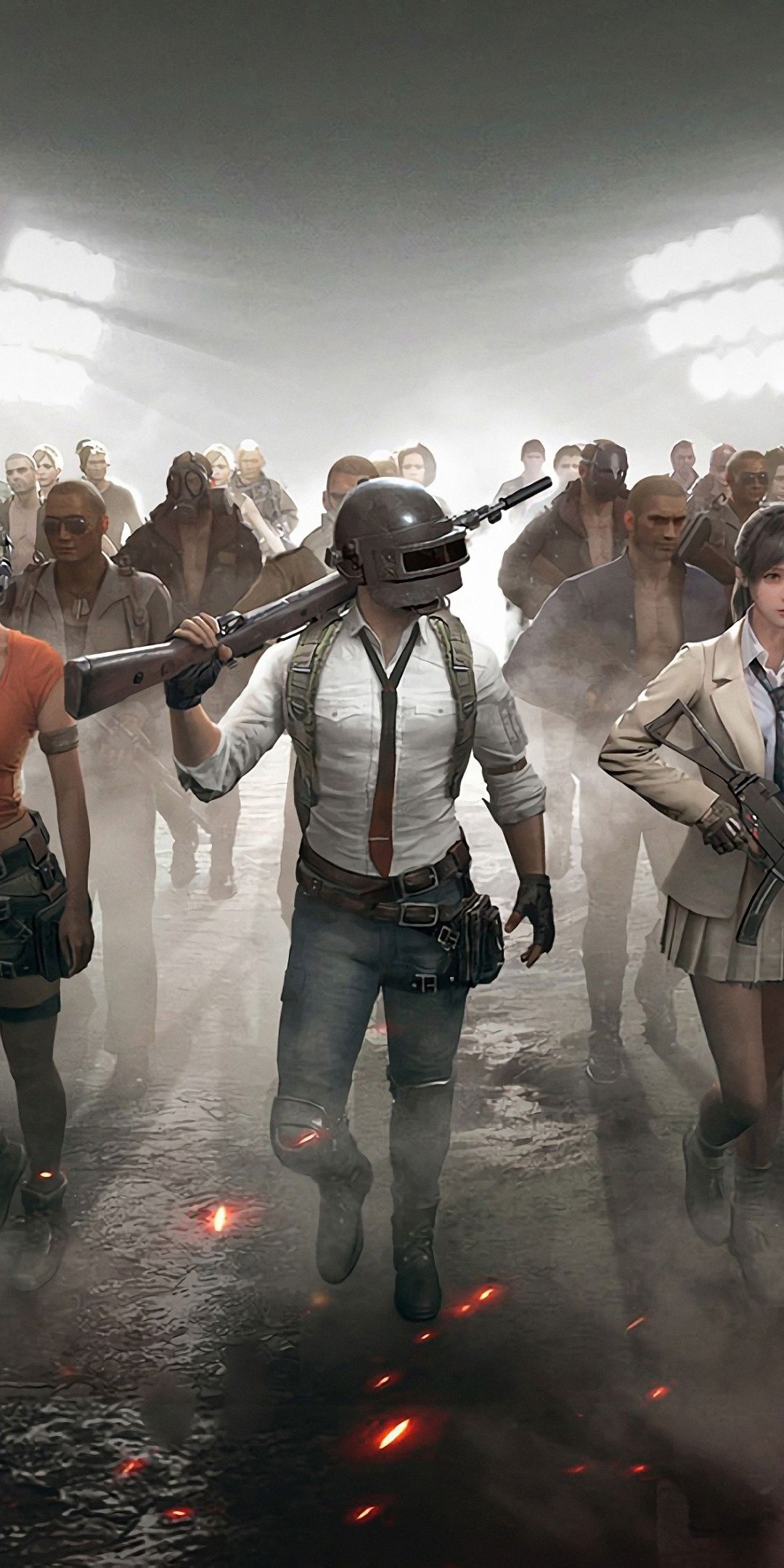Personaggi PUBG con armi, 1080x2160 Full HD Verticale, Samsung Galaxy