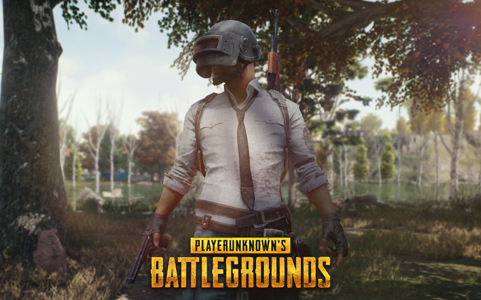 Personaggio PUBG con logo gioco, 1920x1200 Full HD+ WUXGA, Laptop