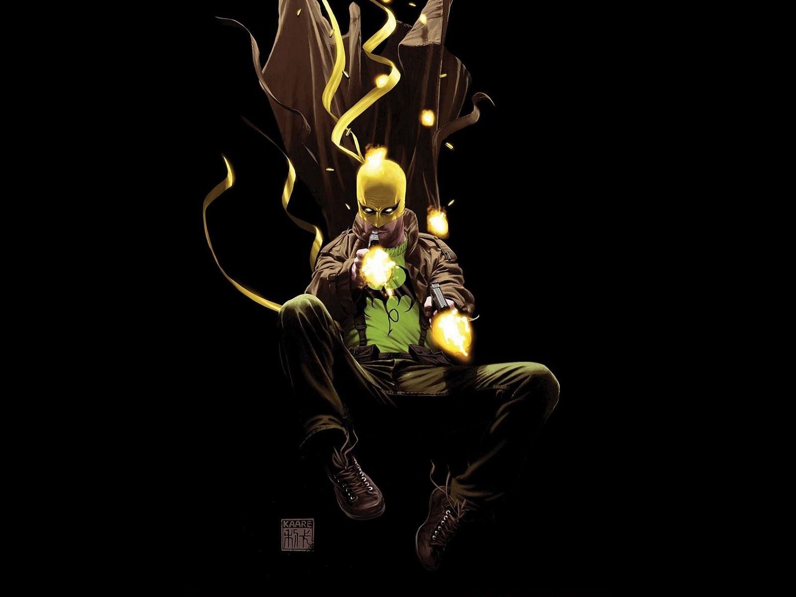 Iron Fist, pugno luminoso, sfondo nero, 1600x1200 900p, PC