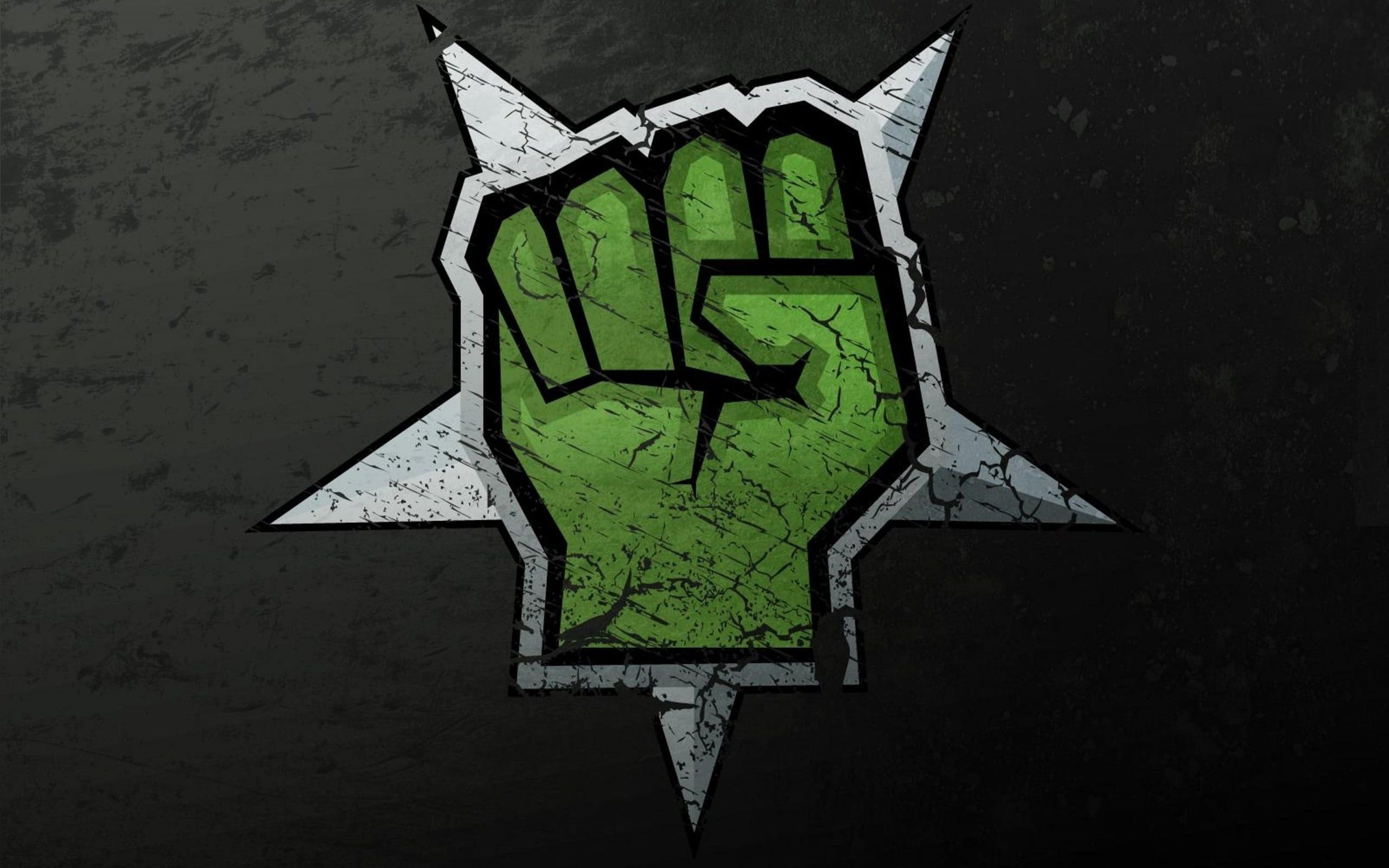 Pugno verde logo stella, 2560x1600 WQXGA, Laptop