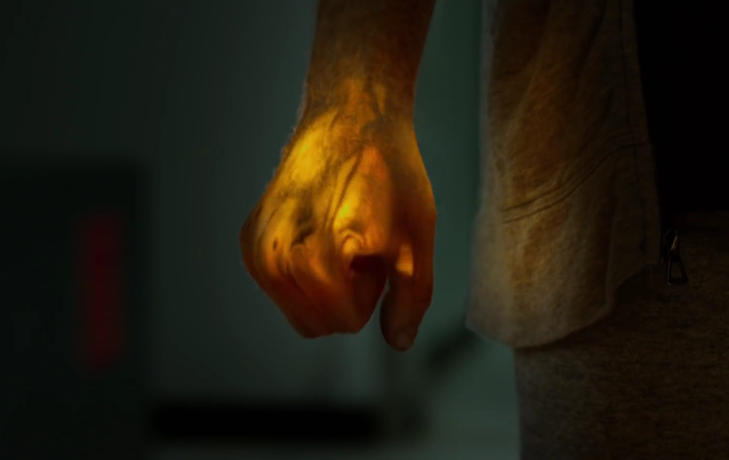Pugno chiuso illuminato arancione, 1420x896 720p, PC