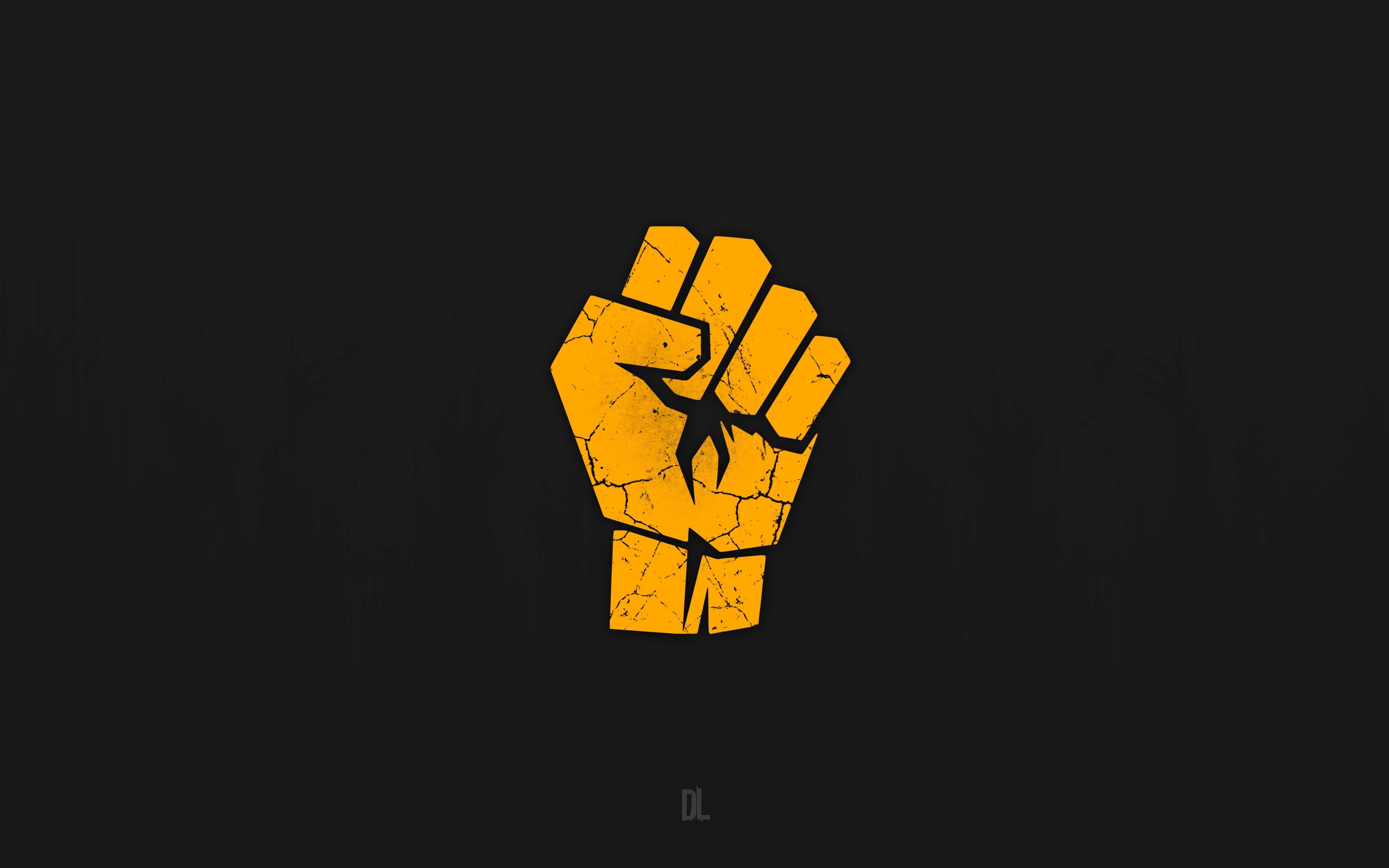 Pugno giallo Dying Light, 3840x2400 4K Ultra HD, Monitor 4K