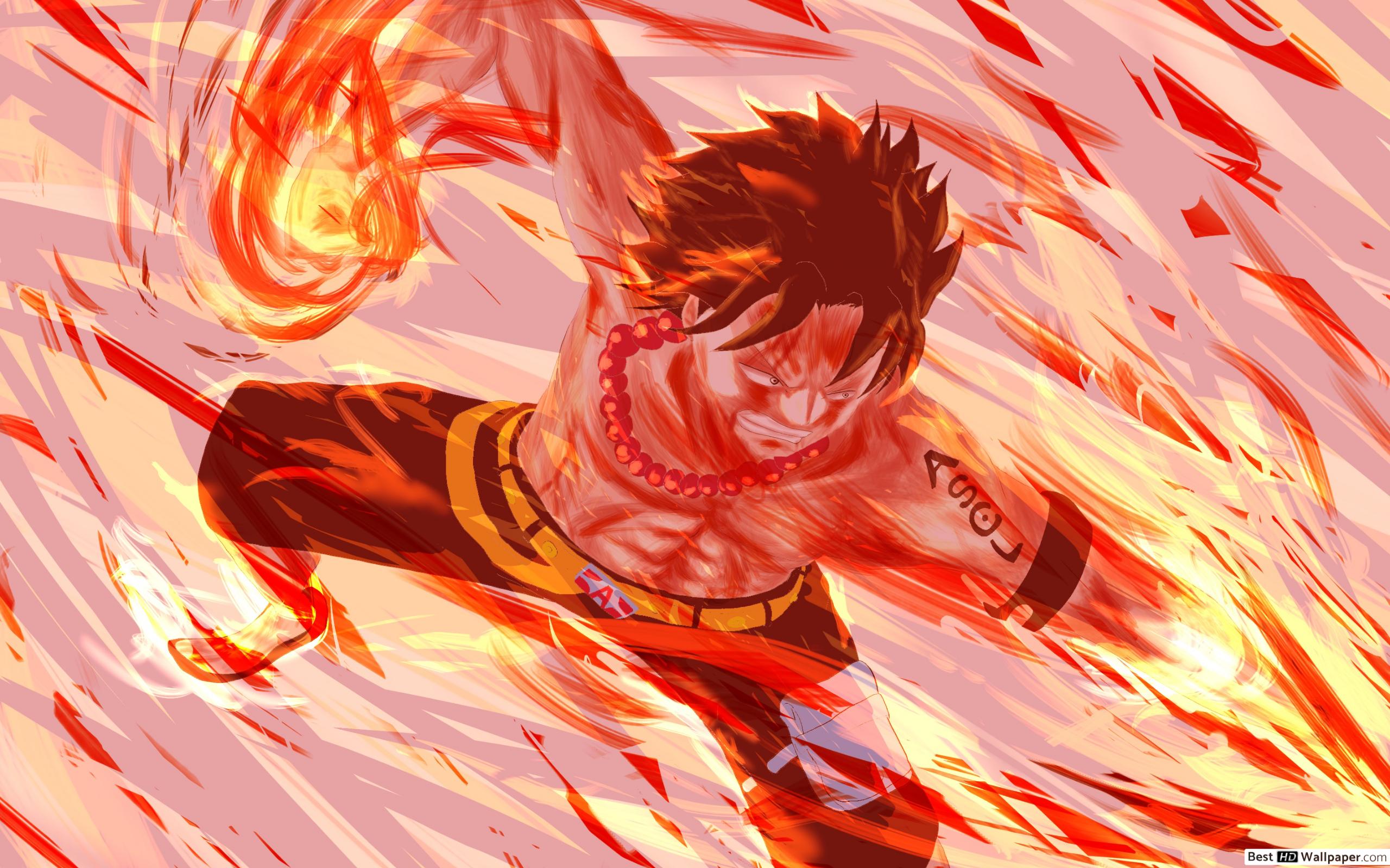 Luffy pugno di fuoco One Piece, Eiichiro Oda, 2560x1600 2K, Laptop