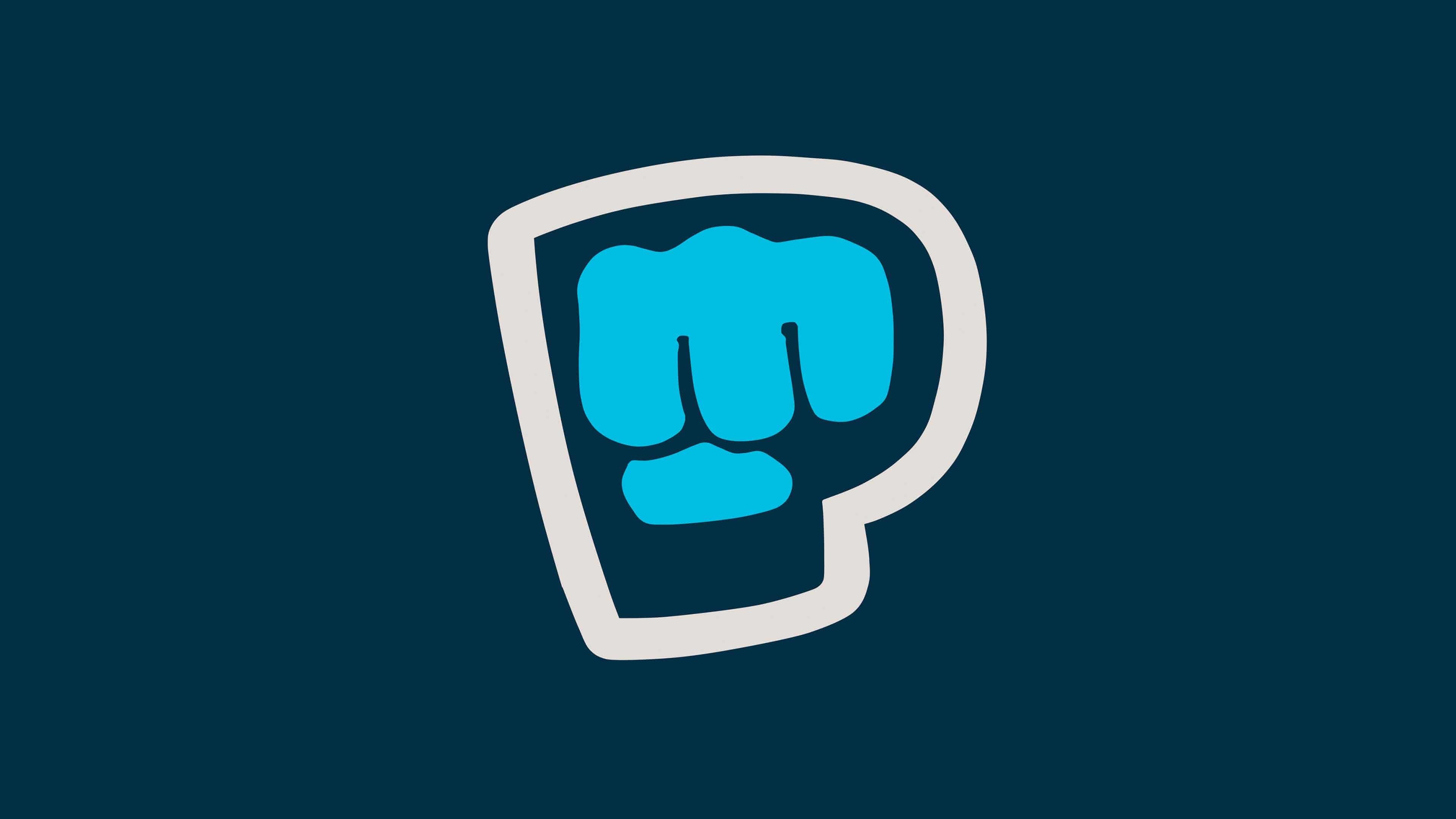 Logo PewDiePie pugno chiuso, 3840x2160 UHD, PC 4K