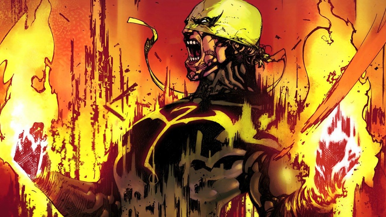 Pugno fiammeggiante Iron Fist, 1080x1920 Verticale, Samsung Galaxy