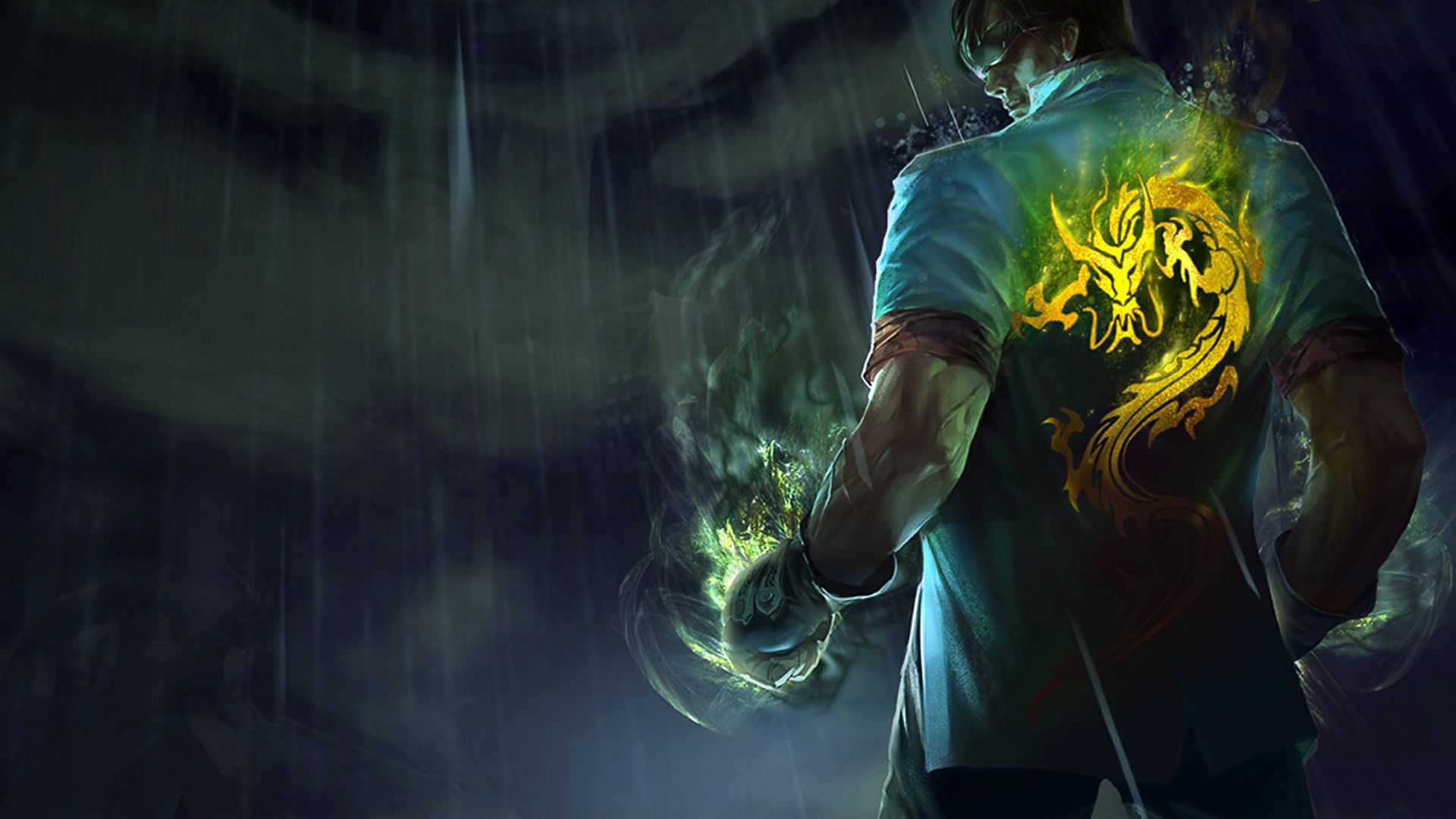 Lee Sin pugno drago dorato, 1920x1080 Full HD 1080p, Laptop