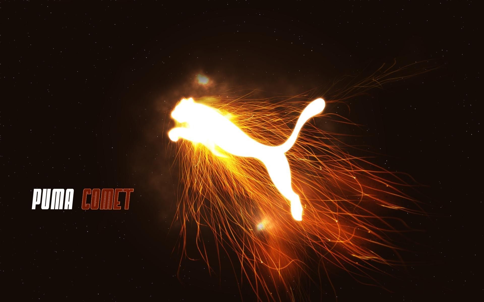 Logo Puma fiamme scintille, 1920x1200 Full HD+, Desktop