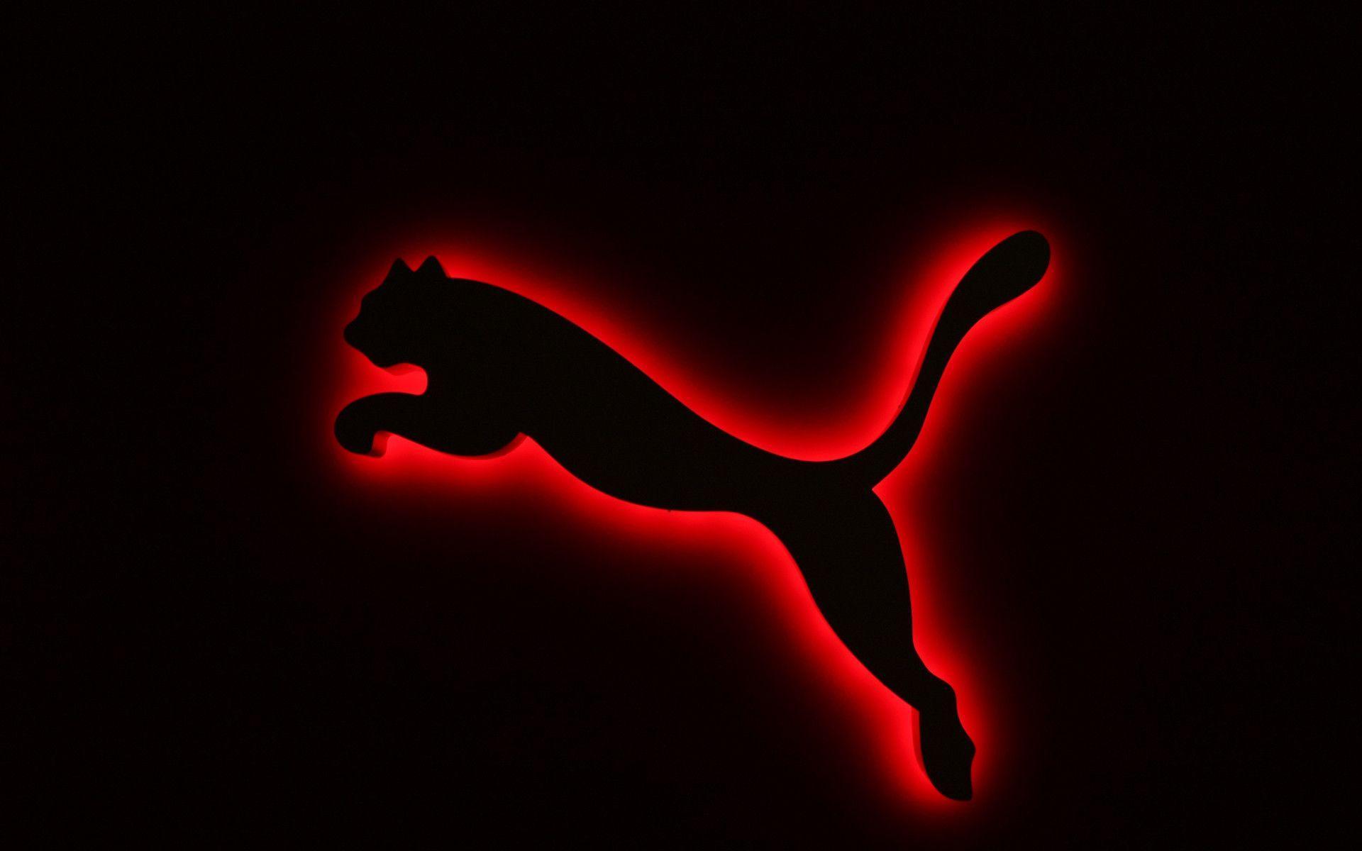 Logo Puma silhouette rossa, abbigliamento sportivo, 1920x1200 Full HD+ WUXGA, Laptop
