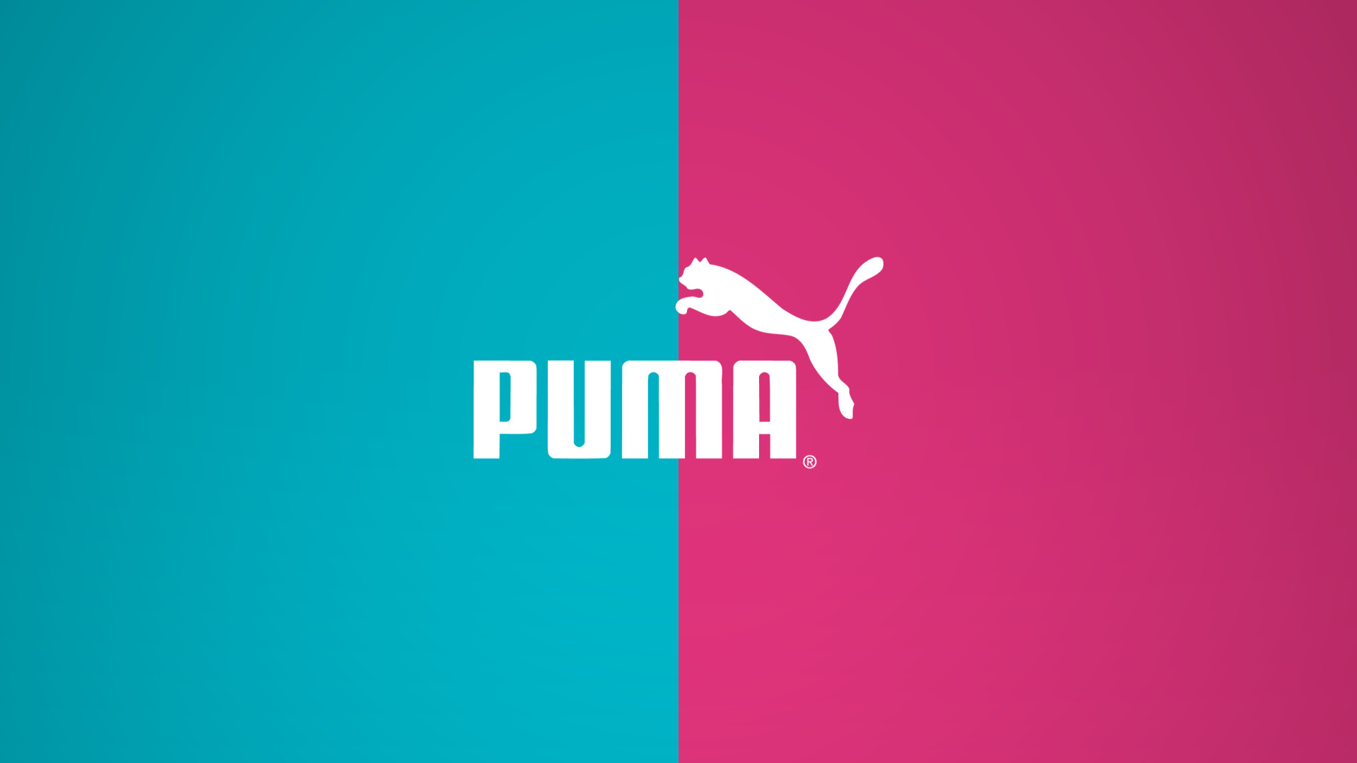 Logo Puma sfondo bicolore, 1920x1080 1080p, PC