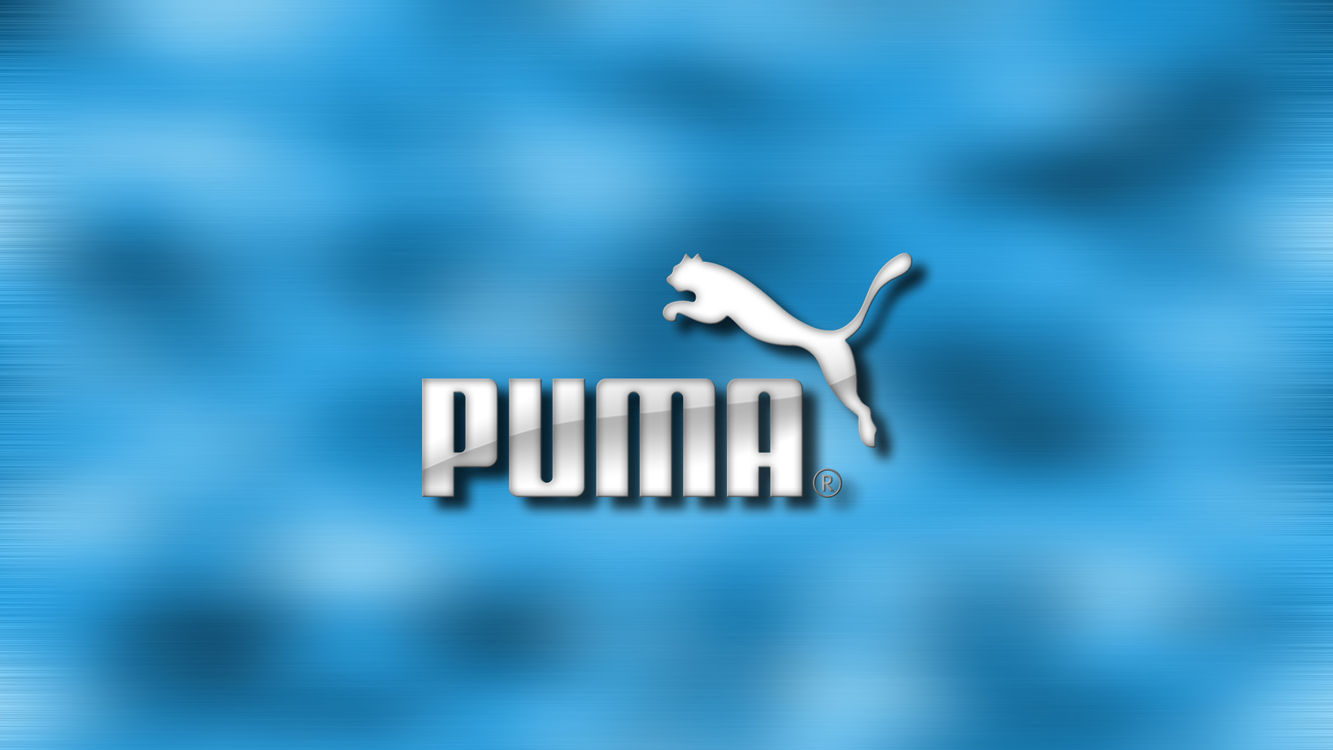 Logo Puma su blu, 1920x1080 1080p, PC