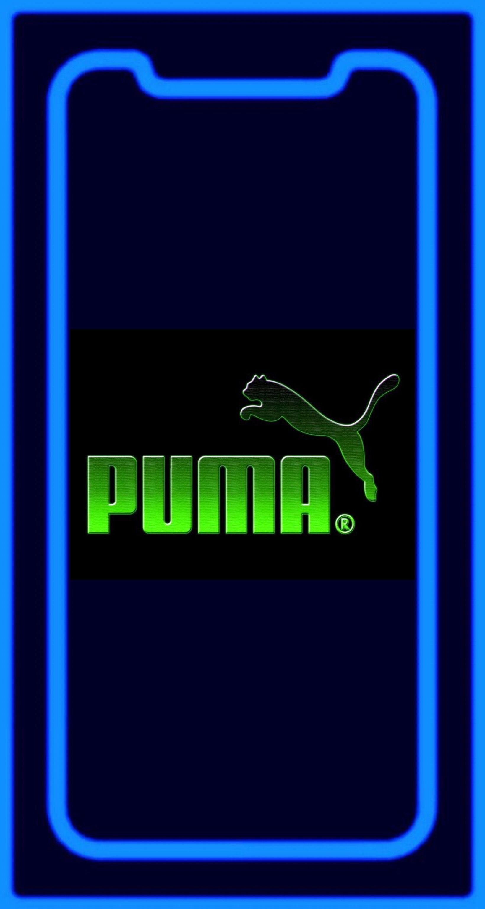 Logo Puma neon blu, 1641x3072 Verticale, Xiaomi