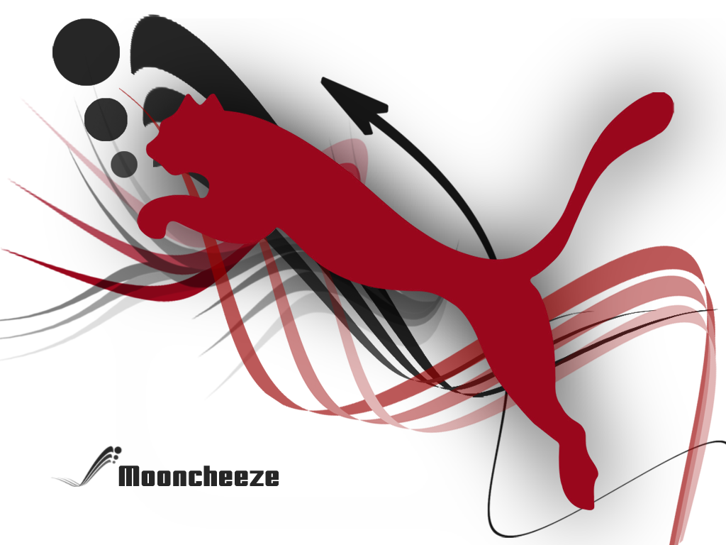 Logo Puma astratto rosso, 1024x768 HD, Desktop