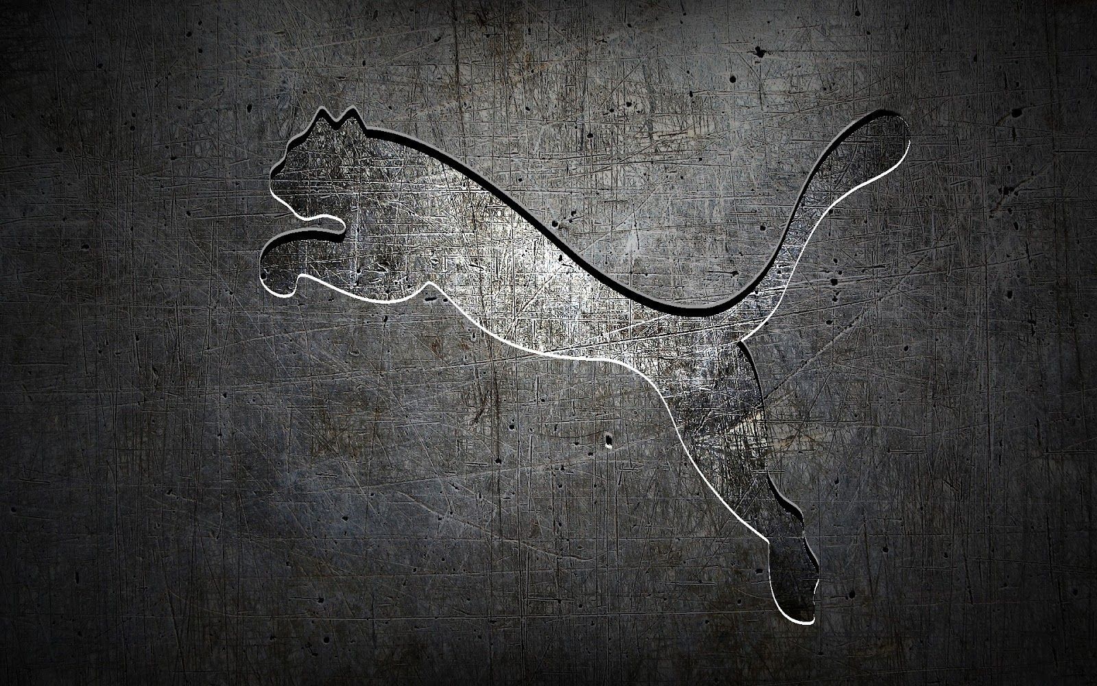 Logo Puma metallo grigio, 1600x1000 HD Ready, Notebook Gaming