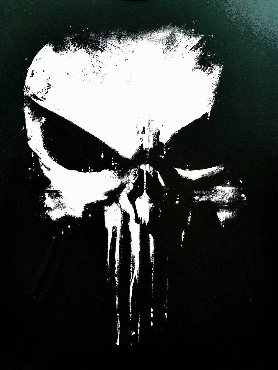 Teschio Punisher bianco nero, 960x1280 Full HD Verticale, iPhone