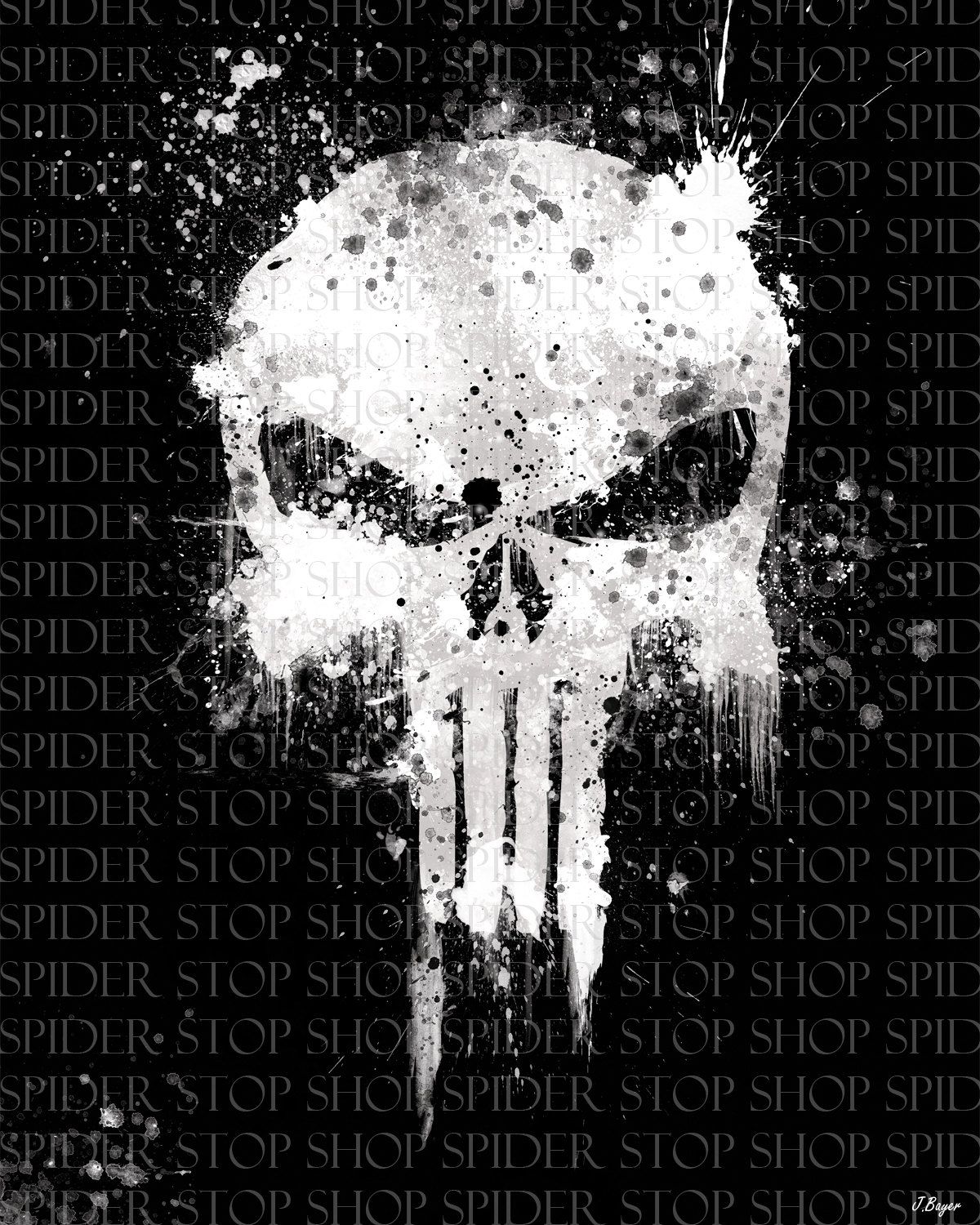Teschio Punisher bianco nero, 1200x1500 Verticale, iPhone Air