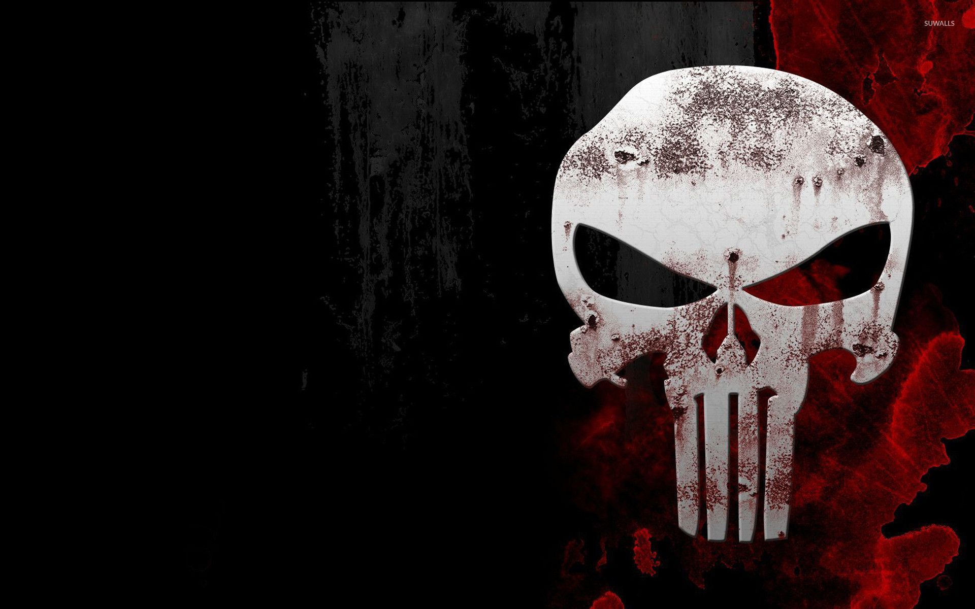 Teschio Punisher bianco nero, 1920x1200 Full HD+, Laptop