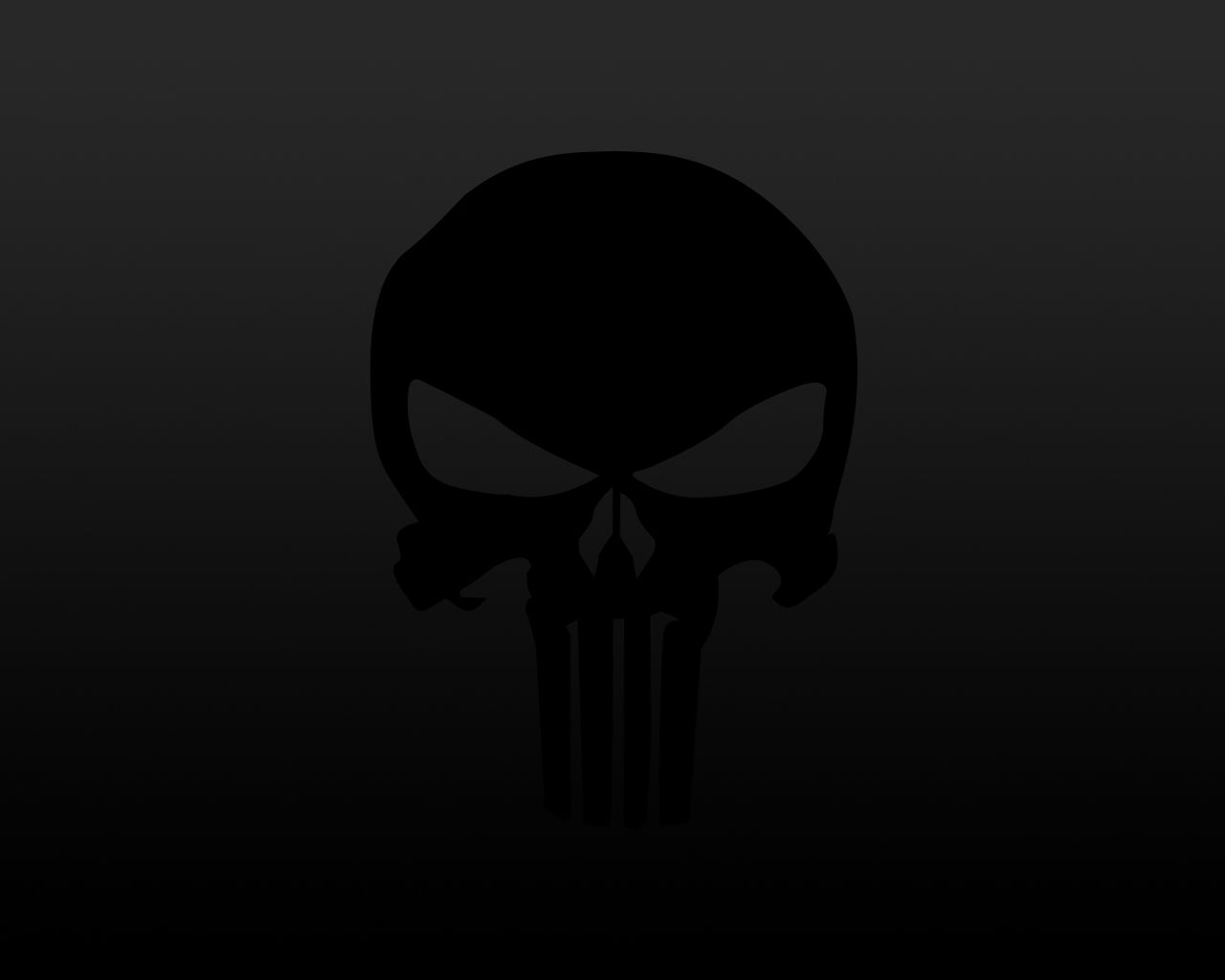 Teschio Punisher nero, 1280x1024 HD, HP Laptop