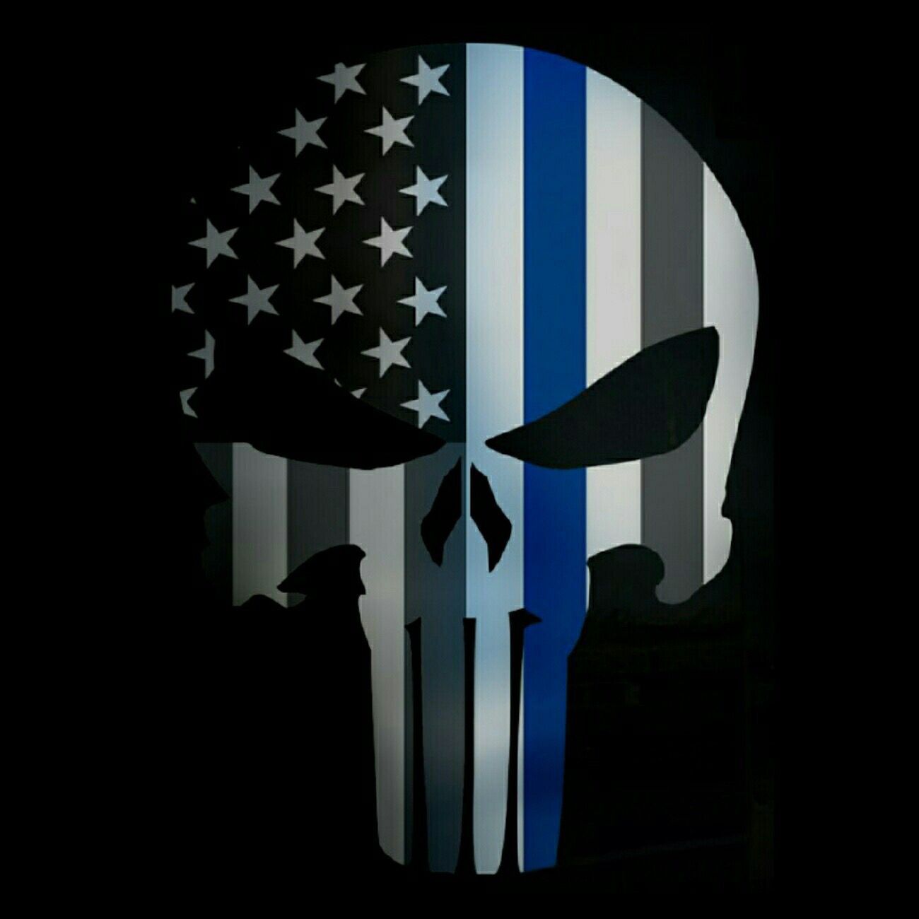 Teschio Punisher bandiera americana, 1300x1300 720p, Lenovo Legion