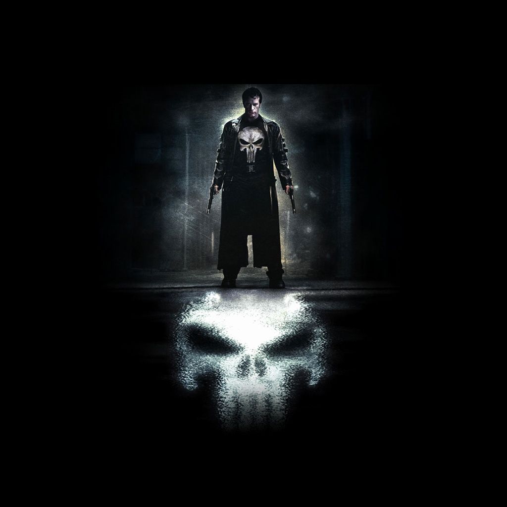 Punisher figura teschio nero, 1024x1024 HD, Laptop