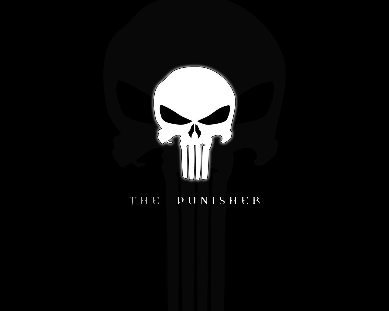 Teschio Punisher bianco nero, 1280x1024 720p, PC