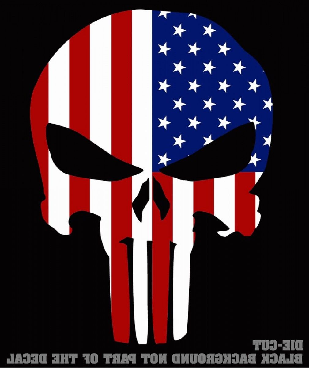Teschio Punisher bandiera americana, 1009x1200 Verticale, iPhone Pro Max