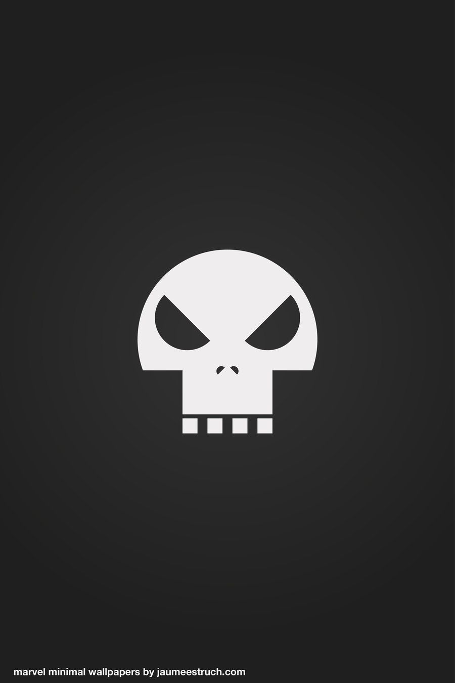 Teschio Punisher bianco nero, 900x1350 Full HD Verticale, iPhone Plus
