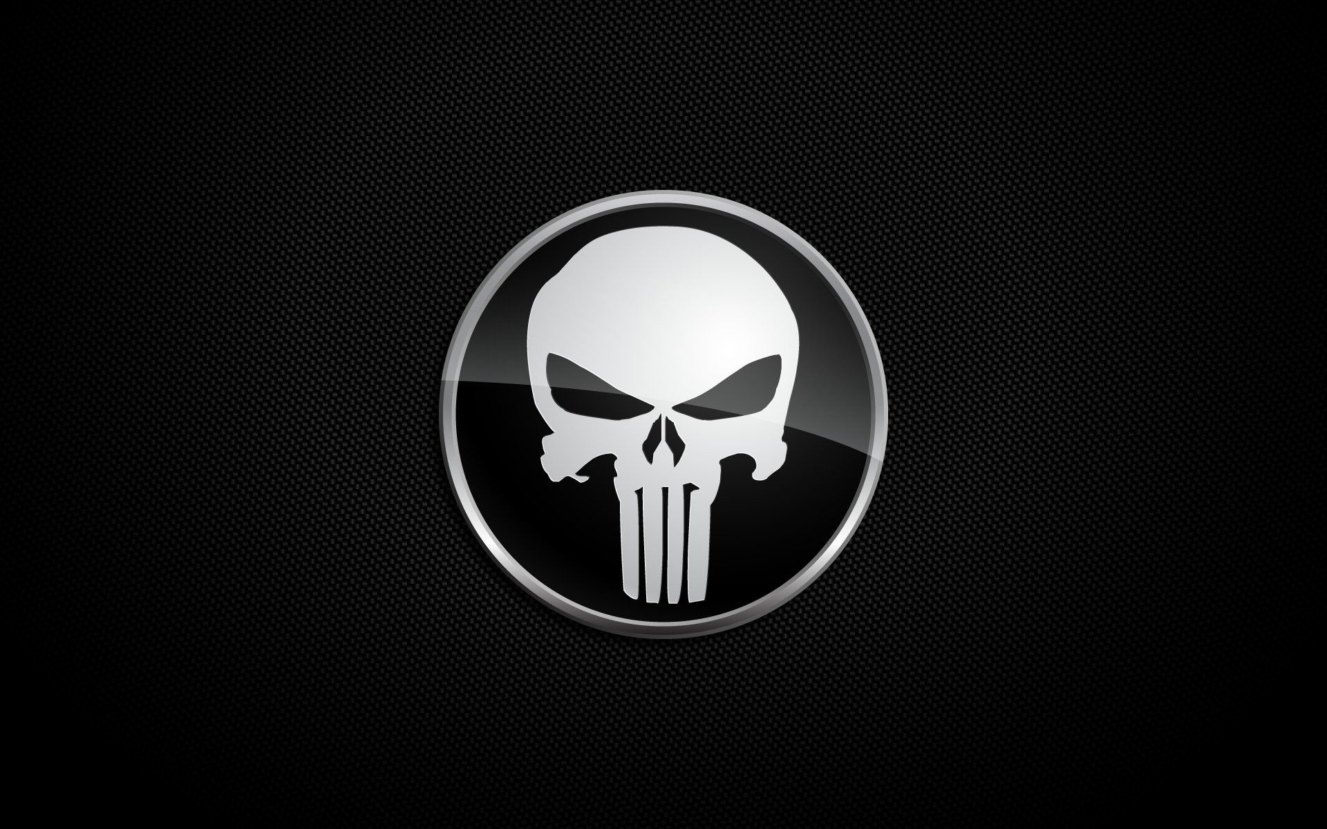 Teschio Punisher logo nero, 1920x1200 WUXGA, iMac