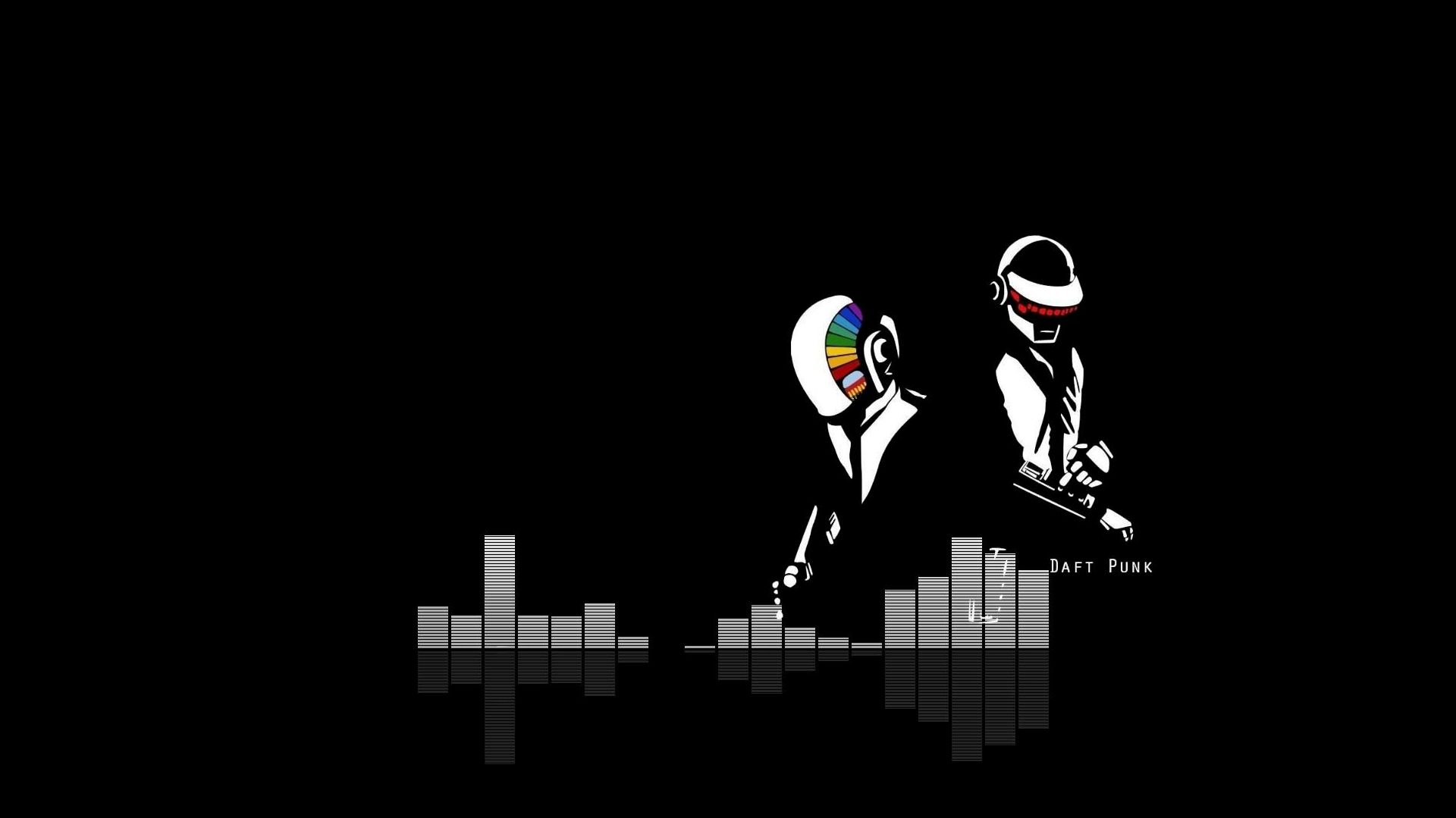 Daft Punk equalizzatore nero, 1920x1079 1080p, Desktop