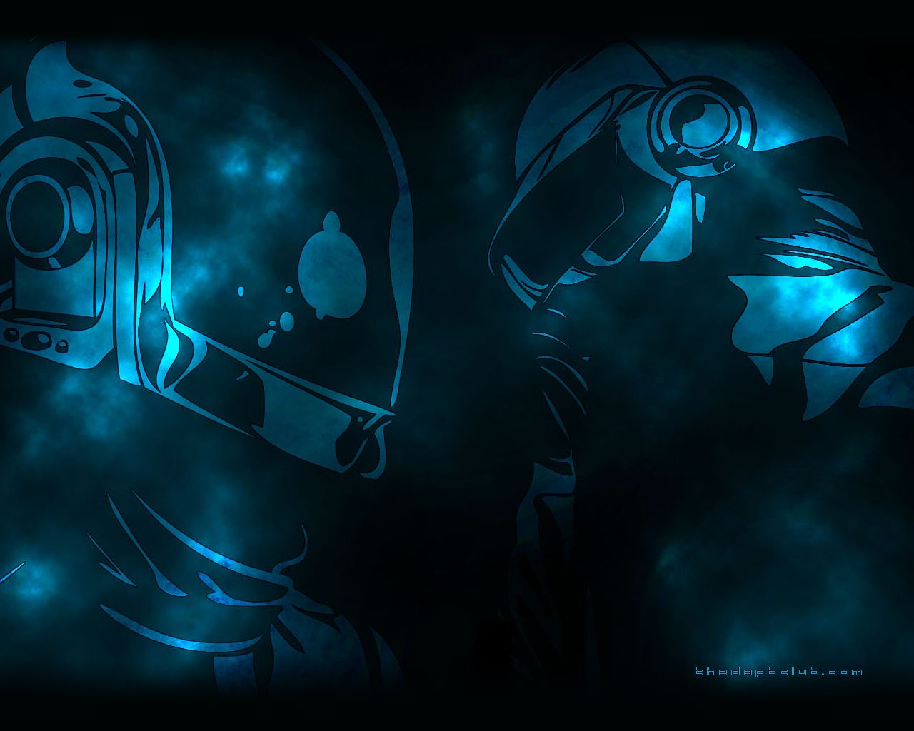 Daft Punk caschi profilo blu, 1280x1024 720p, Laptop