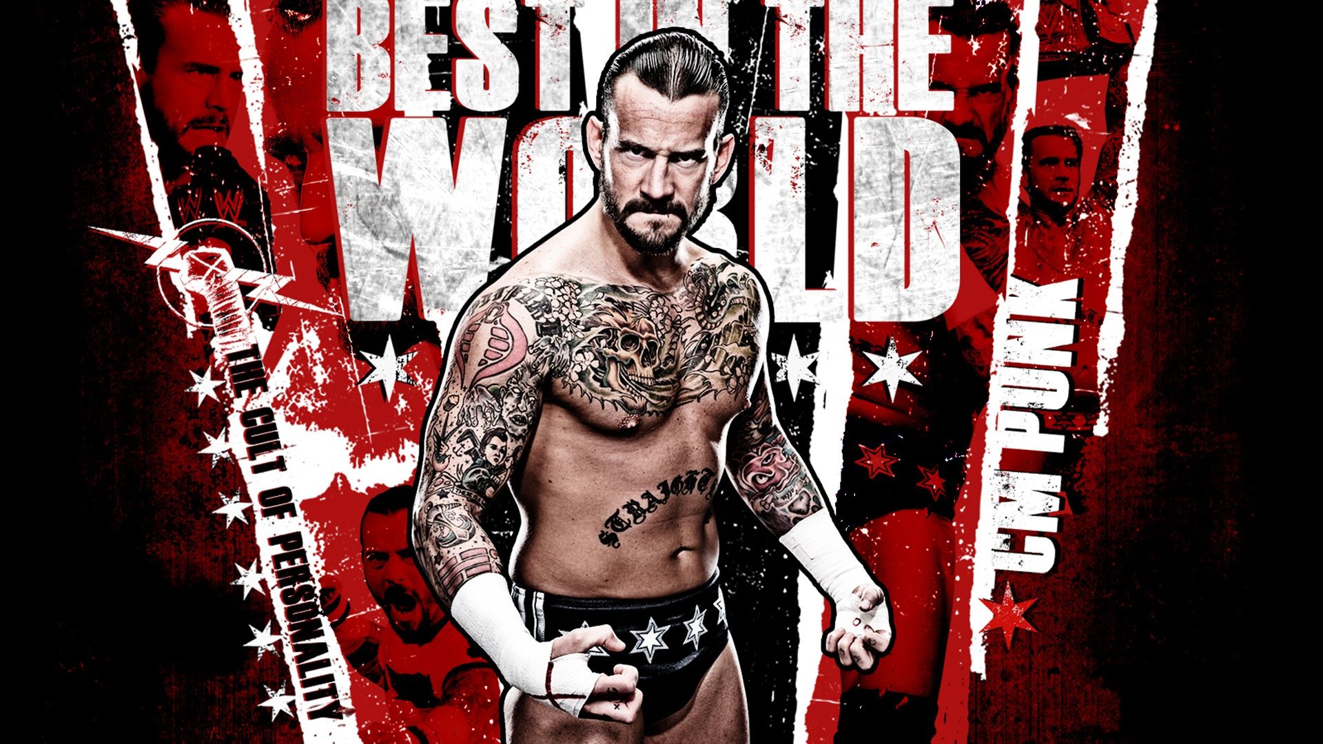 CM Punk lottatore tatuato, 1920x1080 1080p, Desktop