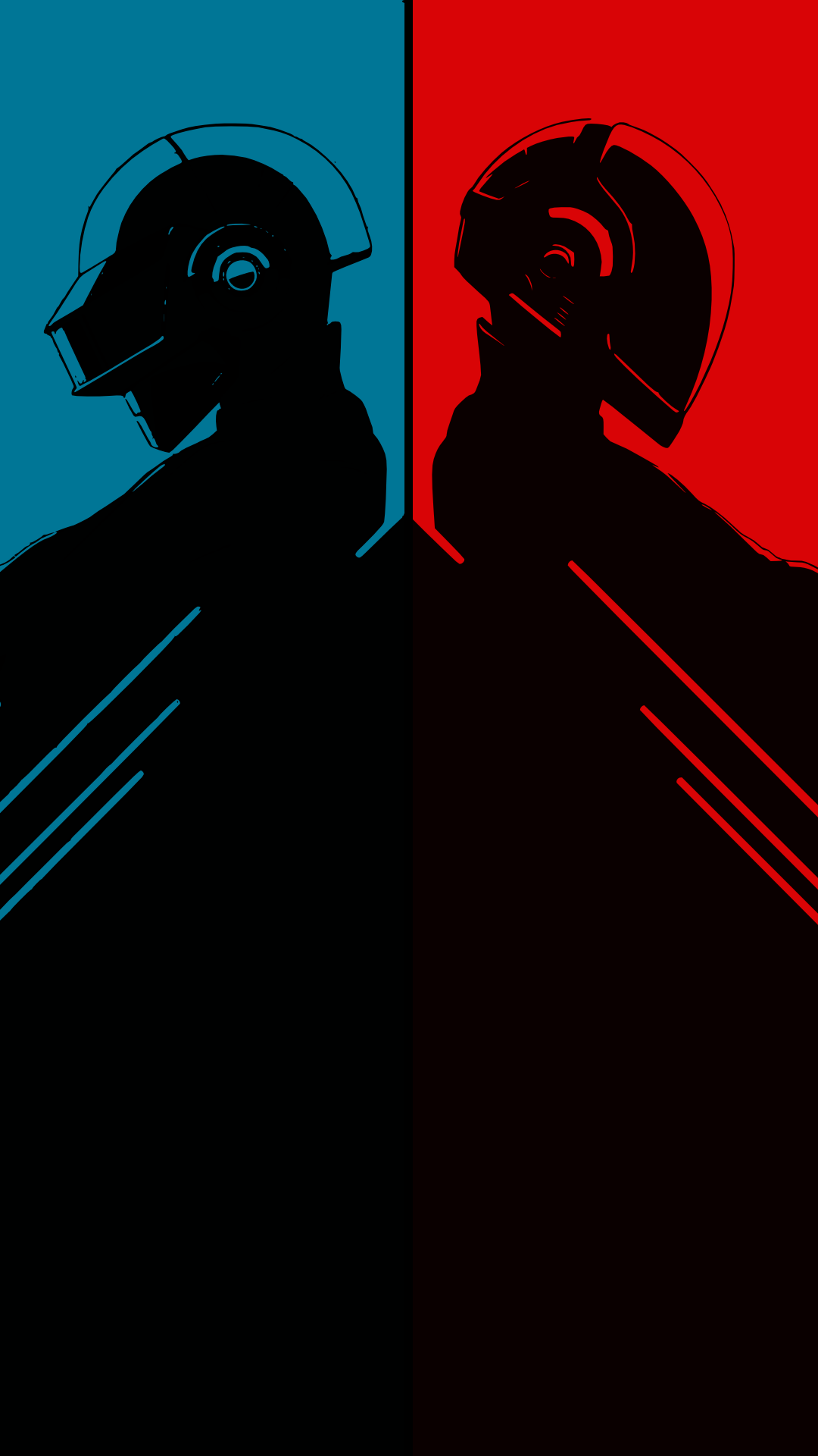 Daft Punk caschi silhouette, 1080x1920 Full HD Verticale, Samsung Galaxy