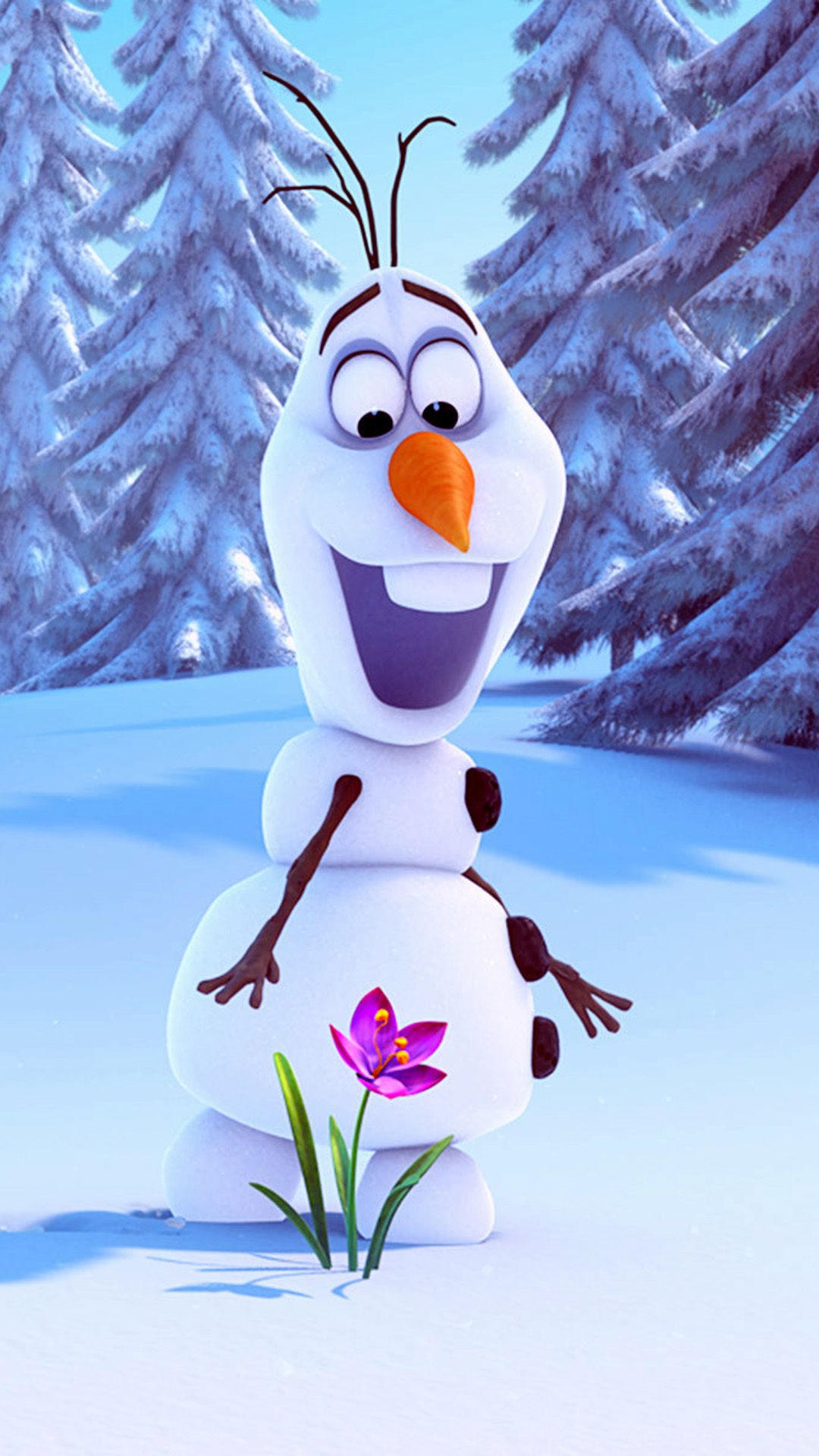 Olaf pupazzo di neve Frozen, 1080x1920 Full HD Verticale, Smartphone
