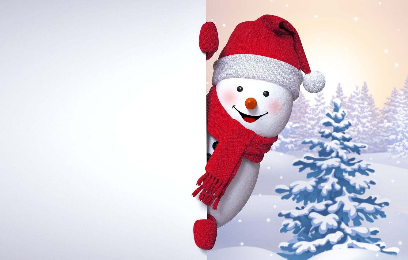 Pupazzo di neve con cappello rosso, 1332x850 720p, Acer Nitro