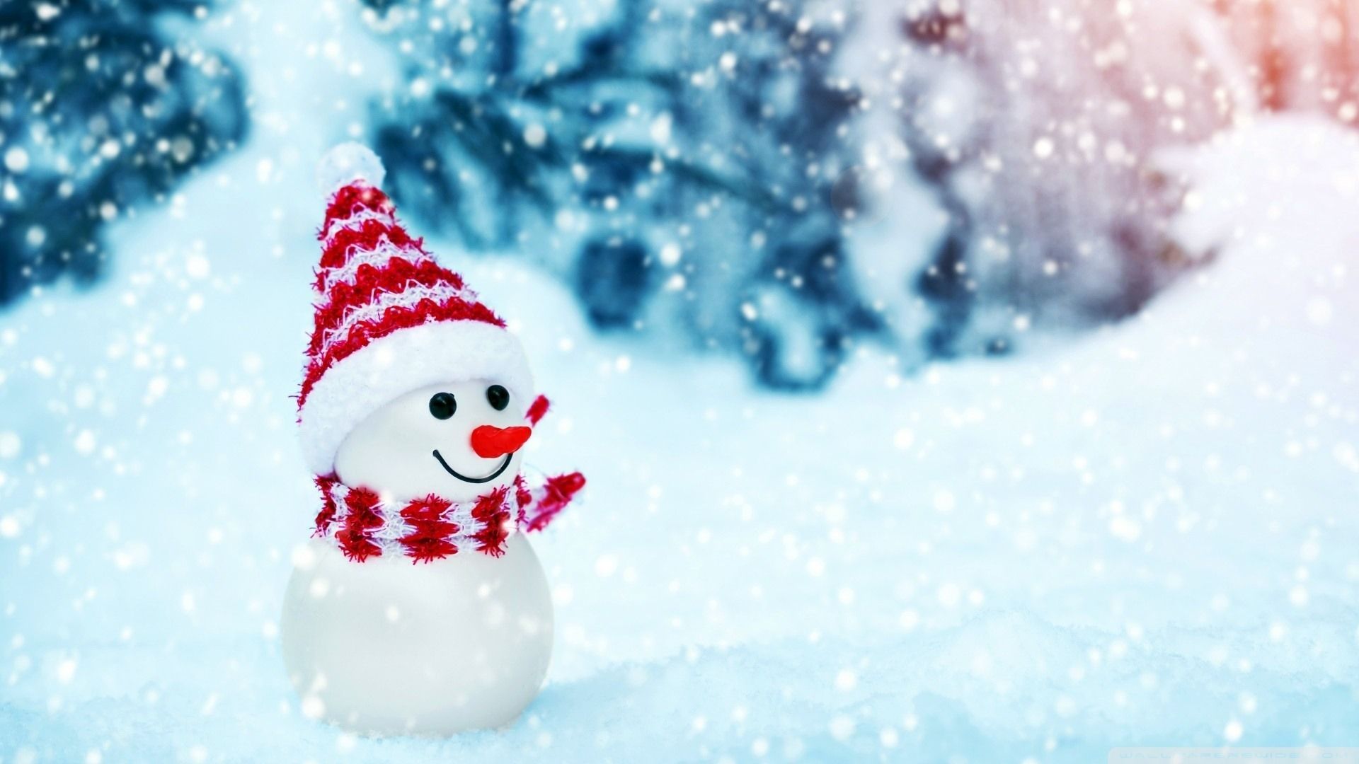Pupazzo di neve natalizio, 1920x1080 1080p, Desktop