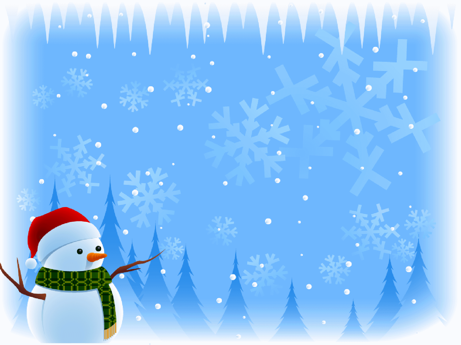 Pupazzi di neve su verde, 1920x1920 WUXGA, Laptop