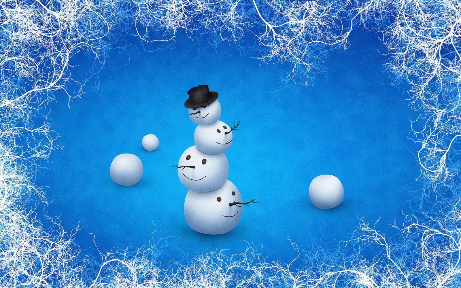 Pupazzi di neve albero natalizio, 1920x1200 WUXGA, Desktop