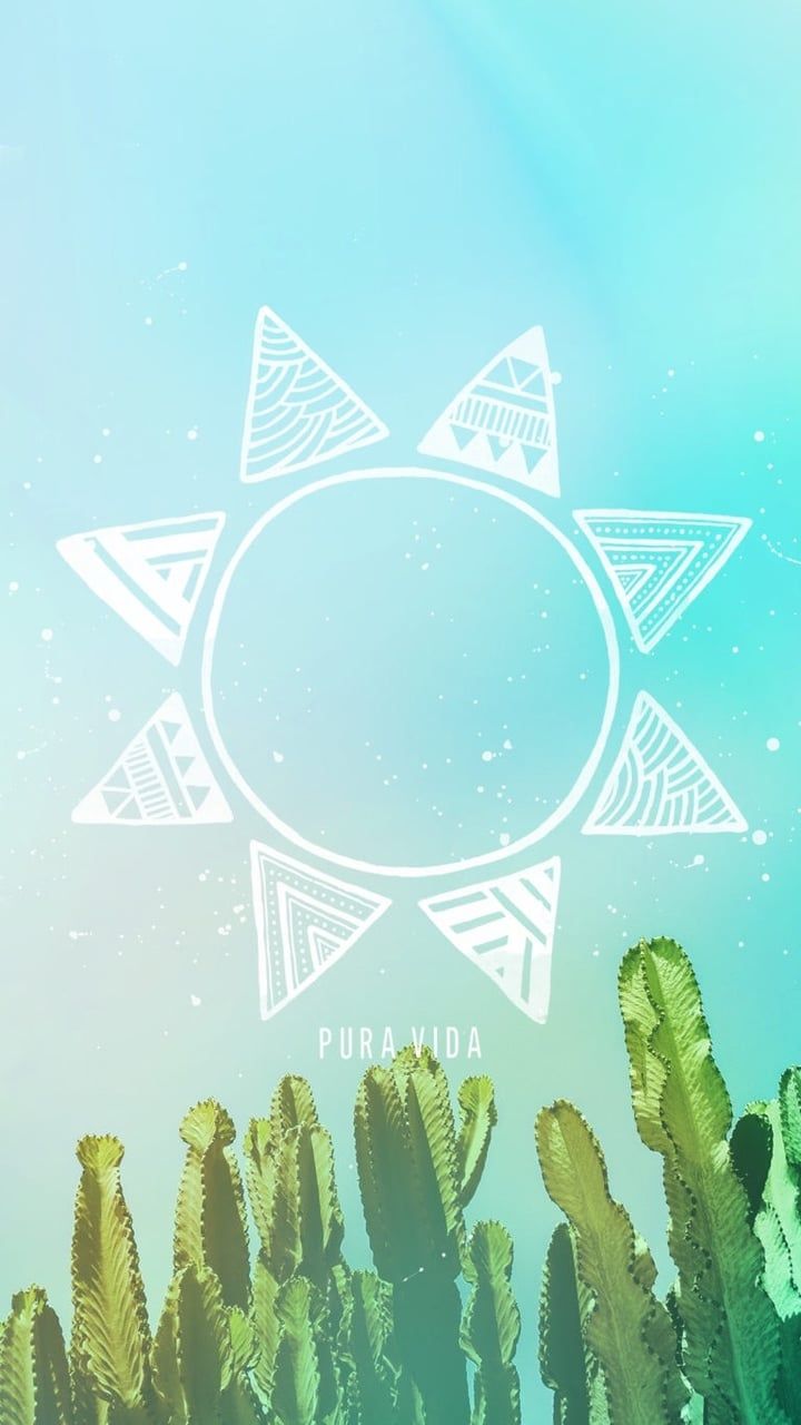 Sole tribale e cactus verdi, 720x1280 Full HD Verticale, iPhone