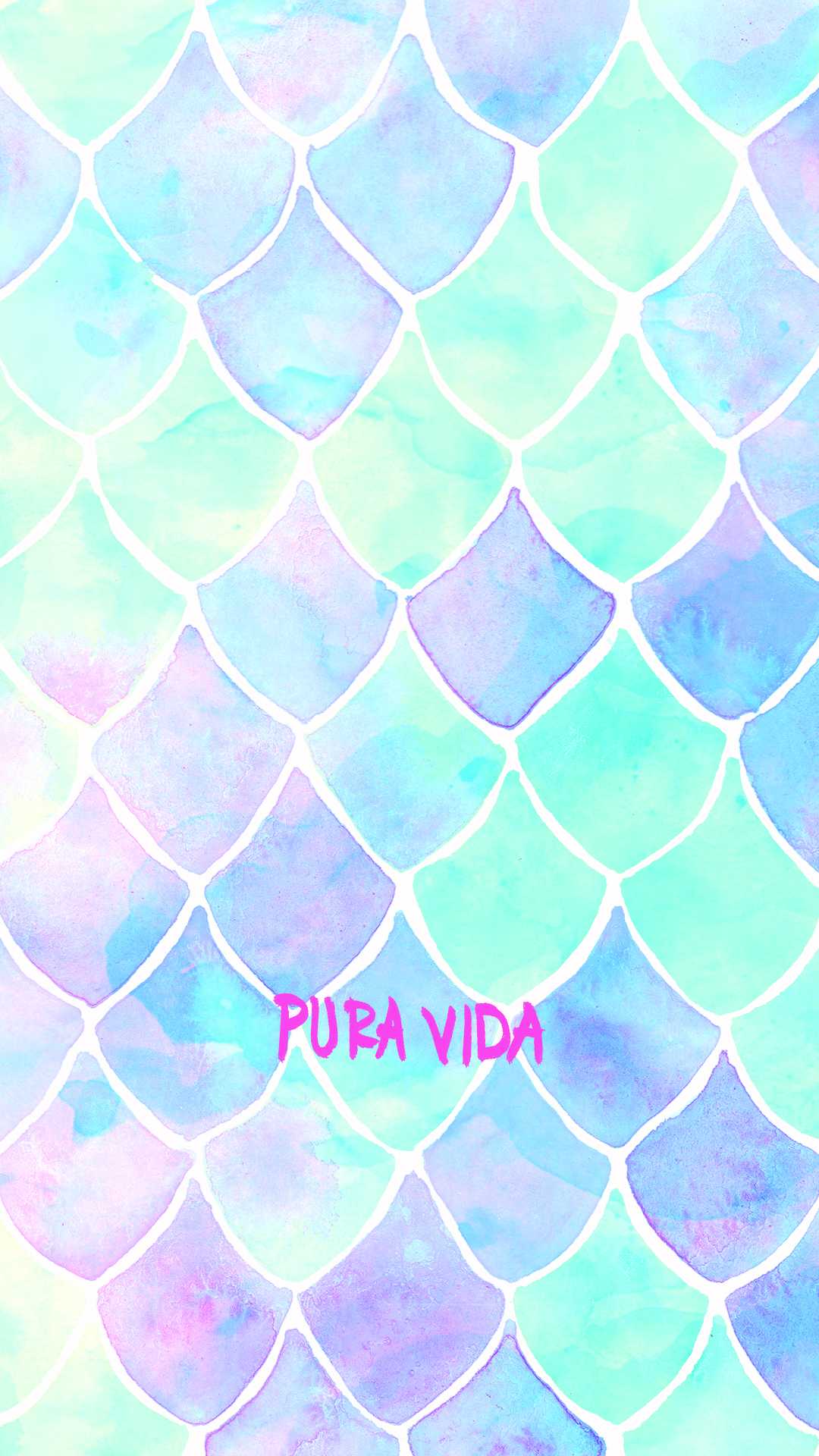 Squame sirena pastello acquerello, 1080x1920 Verticale, Mobile