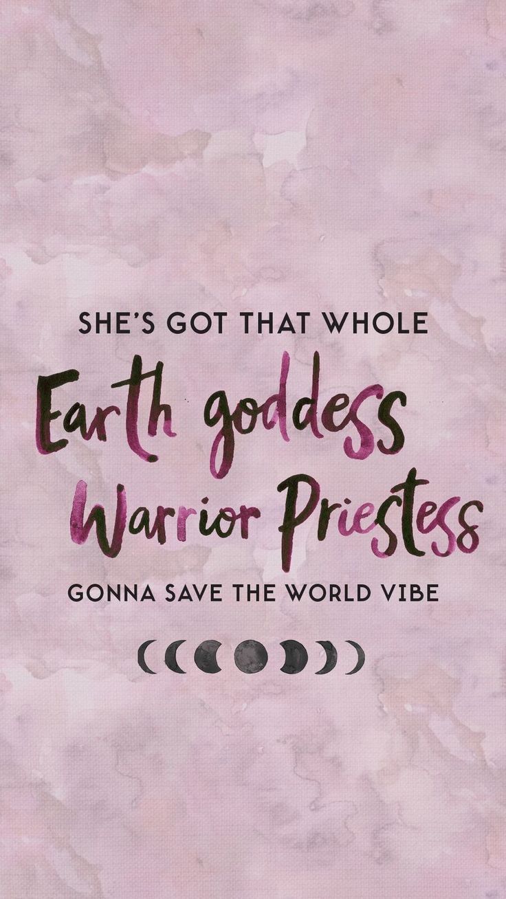 Frase motivazionale Earth Goddess rosa, 736x1308 Verticale, Xiaomi
