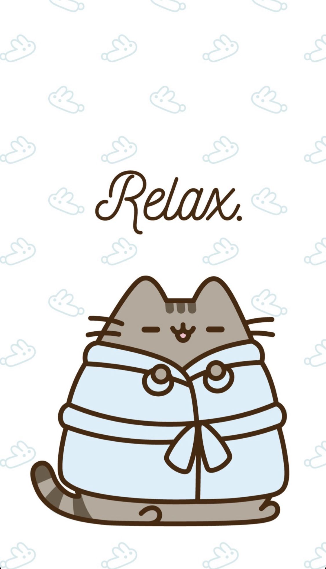 Pusheen gatto con vestaglia, 1125x1961 Verticale, Mobile