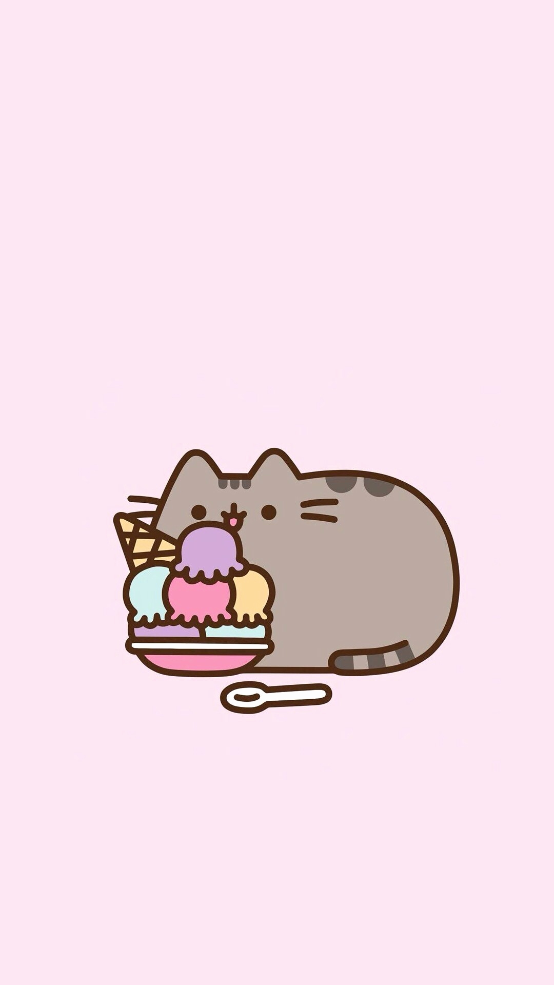 Pusheen gatto gelato, 1080x1920 Full HD Verticale, Samsung Galaxy