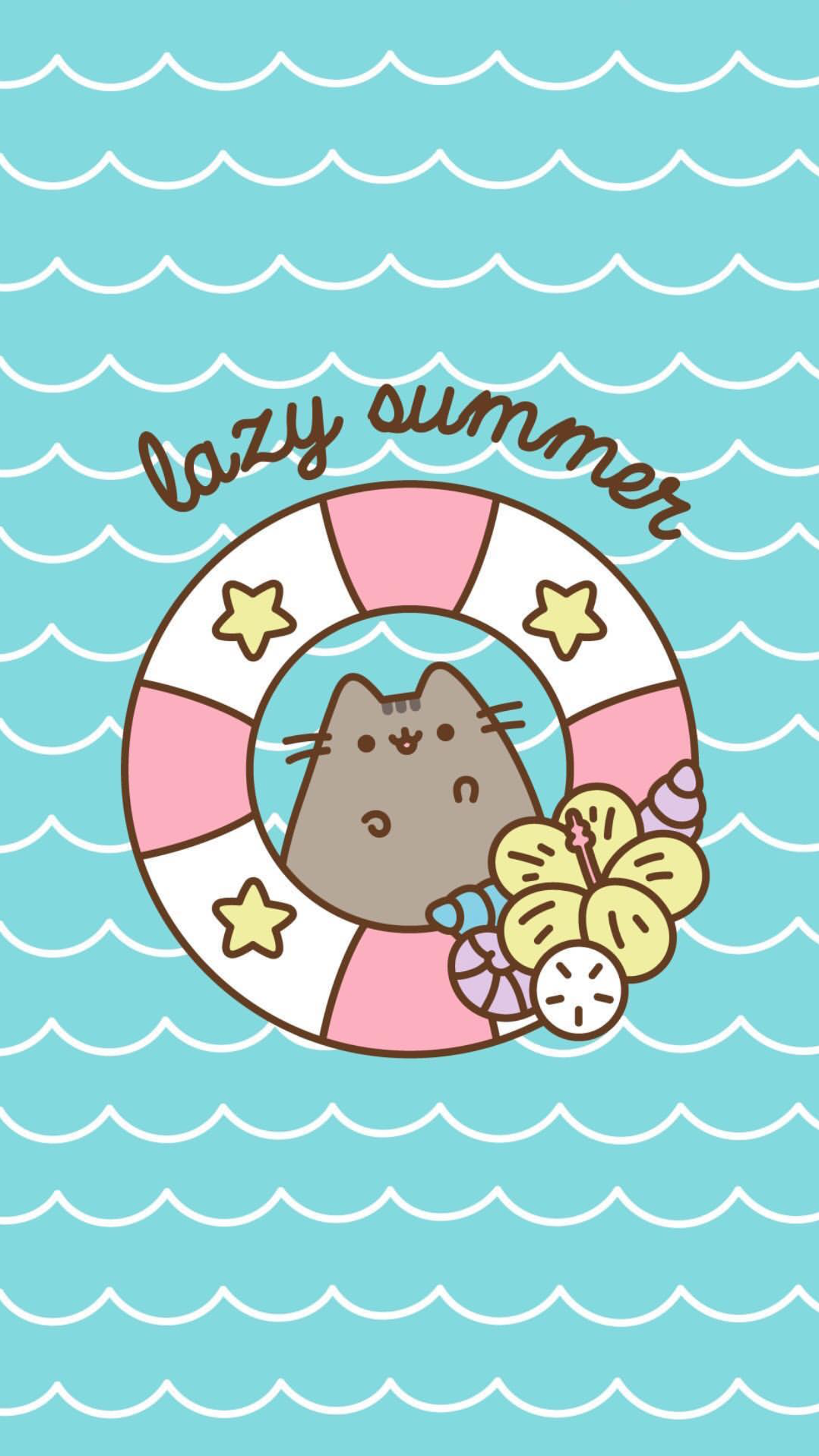 Pusheen salvagente estate, 1242x2208 Verticale, OnePlus