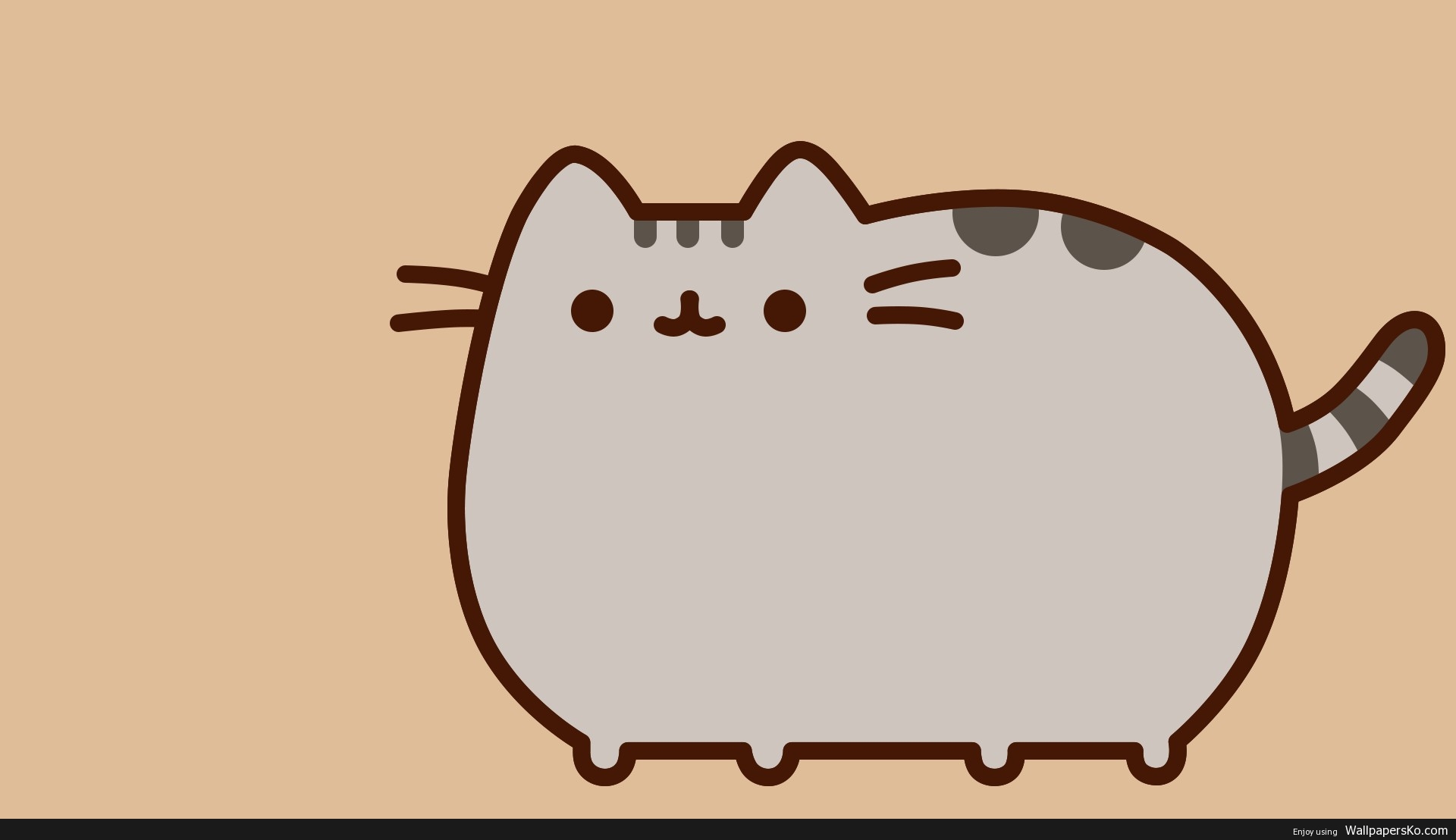 Gatto Pusheen grigio, 1920x1108 1080p, PC